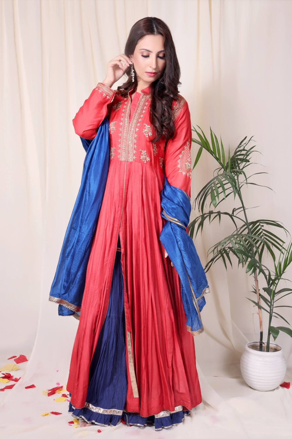Nazar By Indu Embroidered Anarkali Set