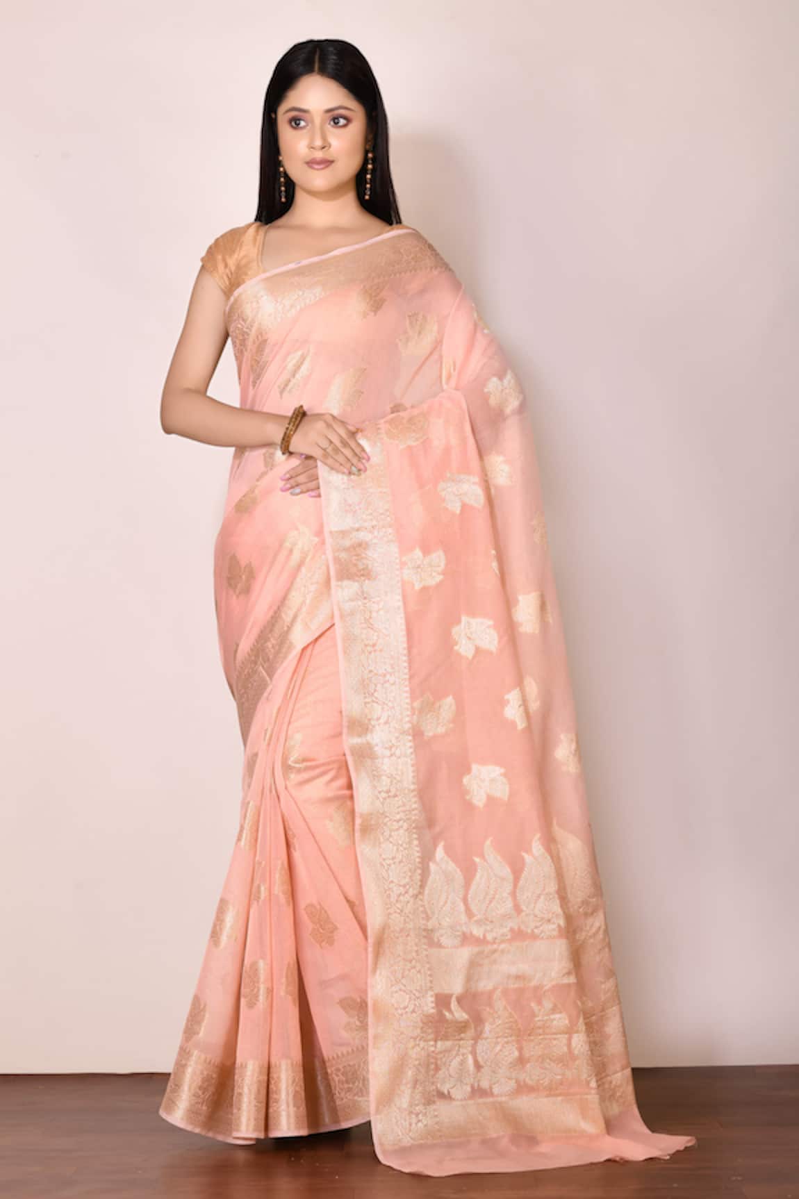 Nazaakat by Samara Singh Banarasi Cotton Silk Saree