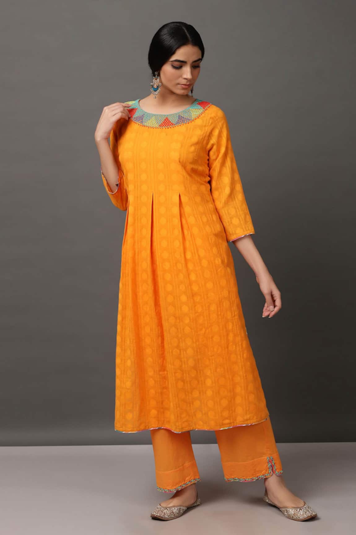 NUHH Cotton Kurta & Pant Set 