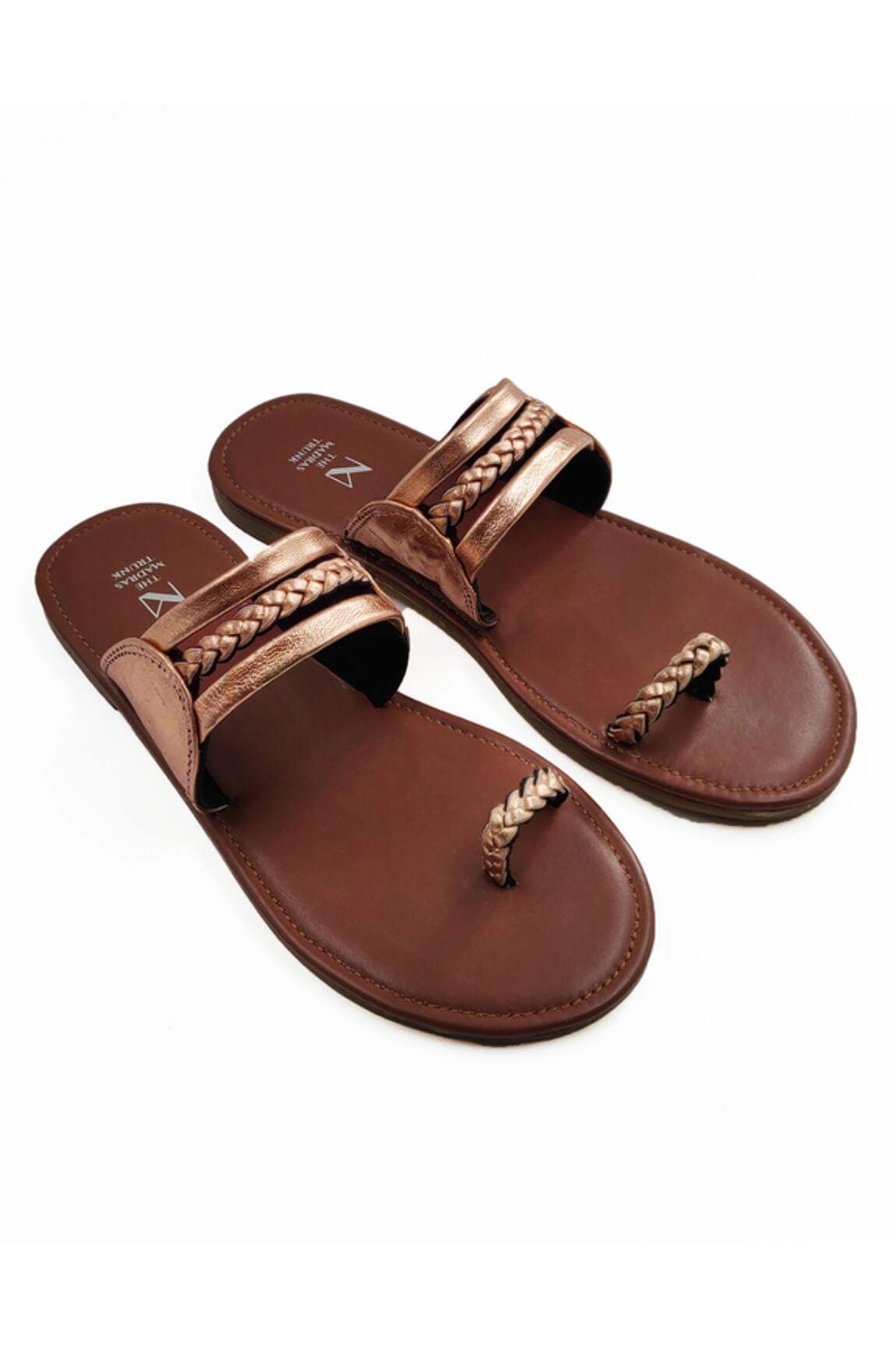 The Madras Trunk Nila Braided Kolhapuri Flats