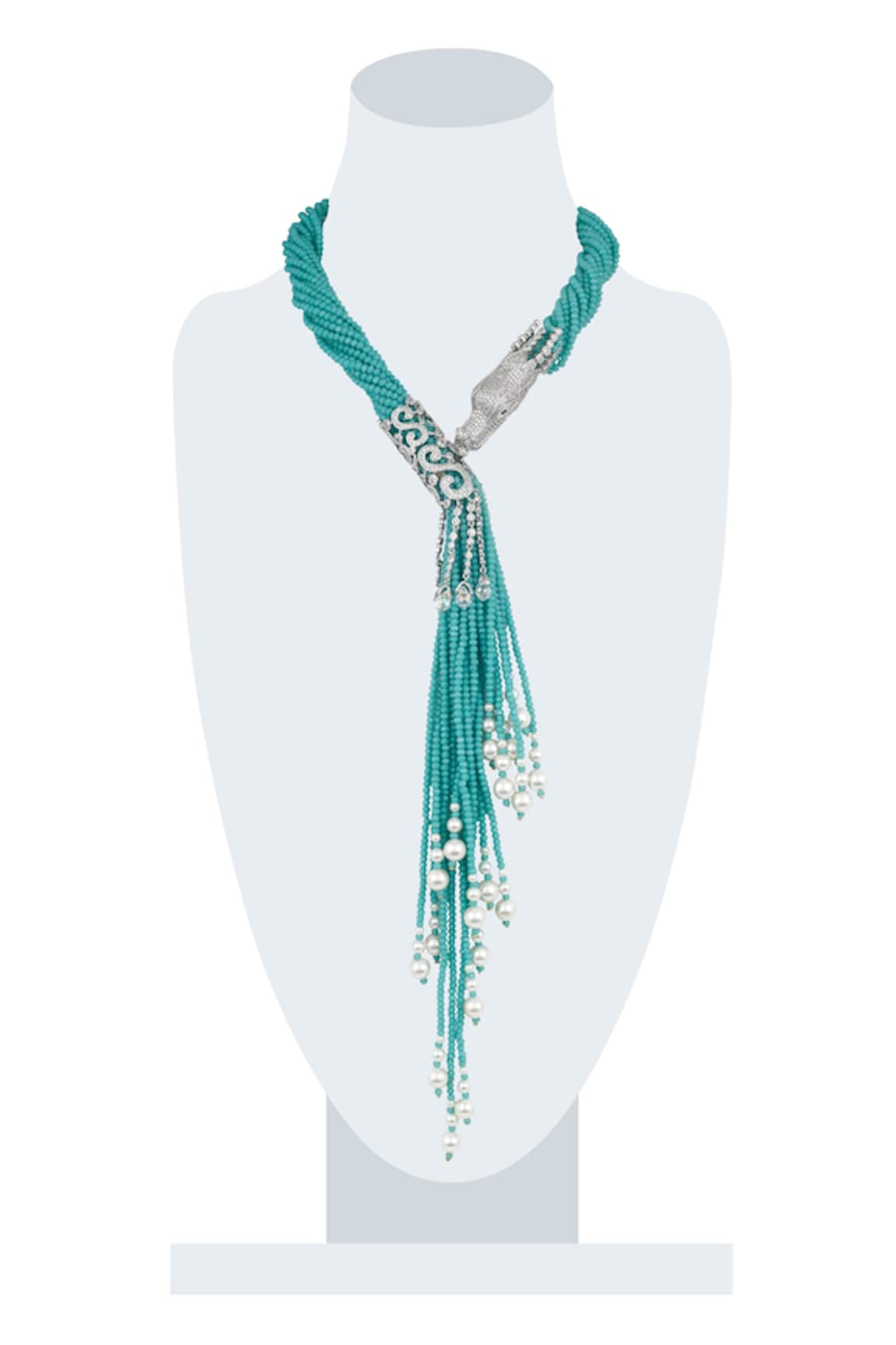 Raya by Vijeta R Handcrafted Bead String Necklace