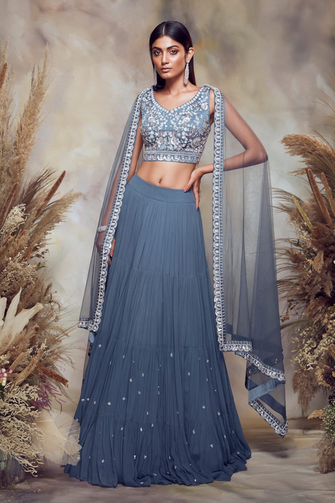 Niamh By Kriti Embroidered Lehenga Set