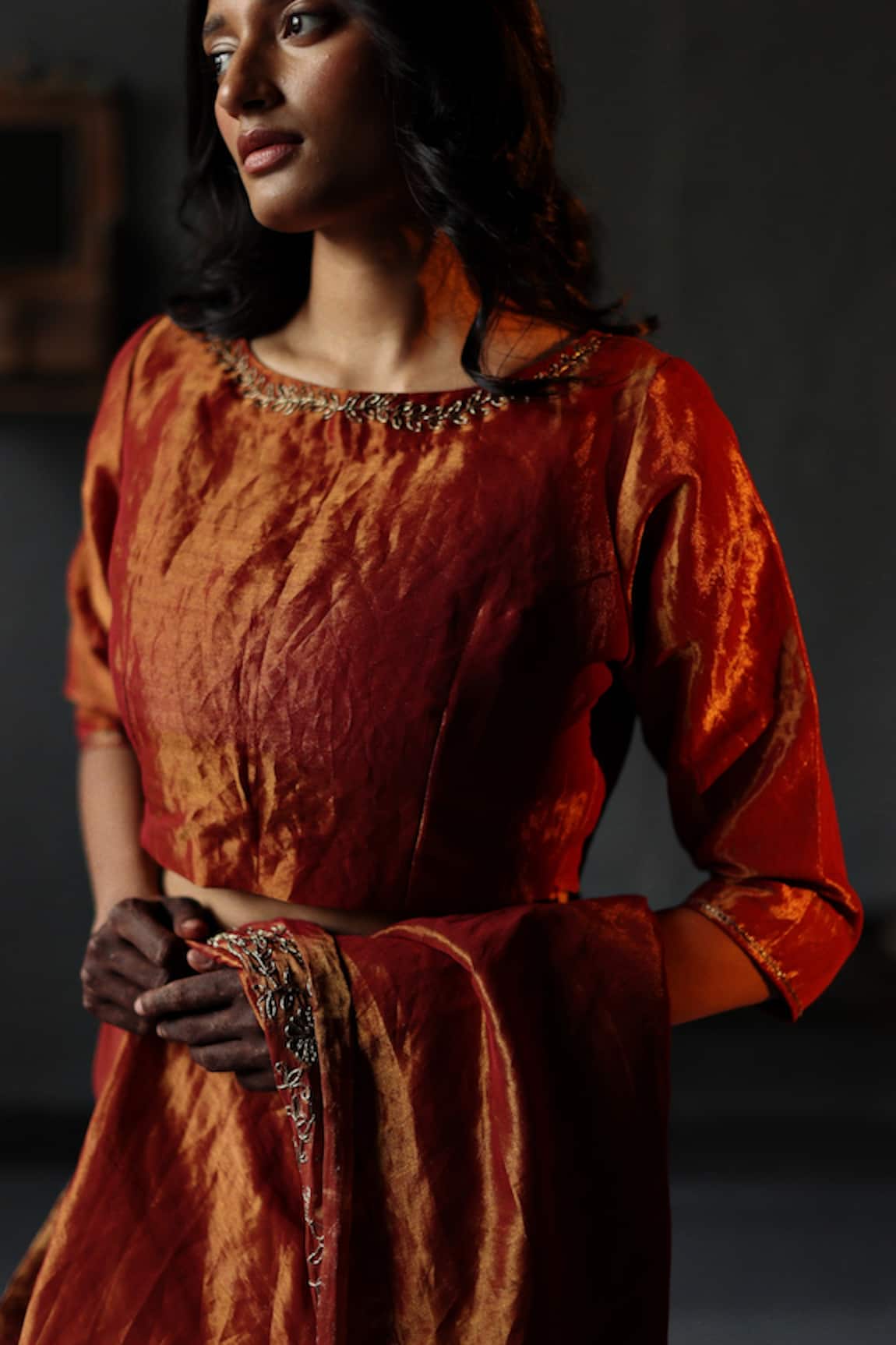 Shorshe Clothing Boat Neck Blouse 