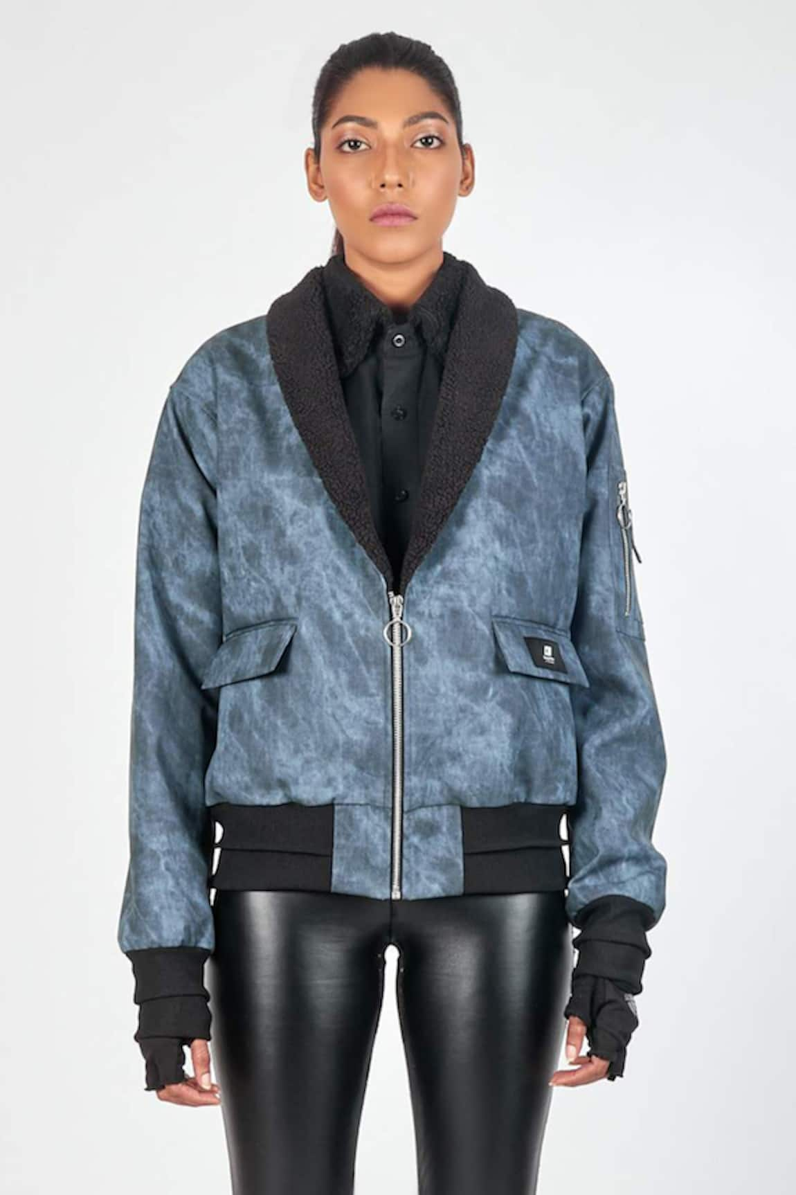 NoughtOne Shawl Lapel Bomber Jacket