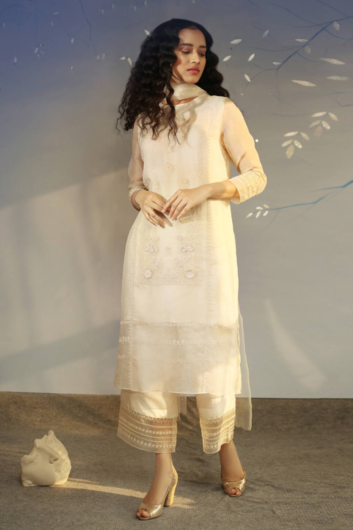 Neha Poddar Organza Kurta Set 