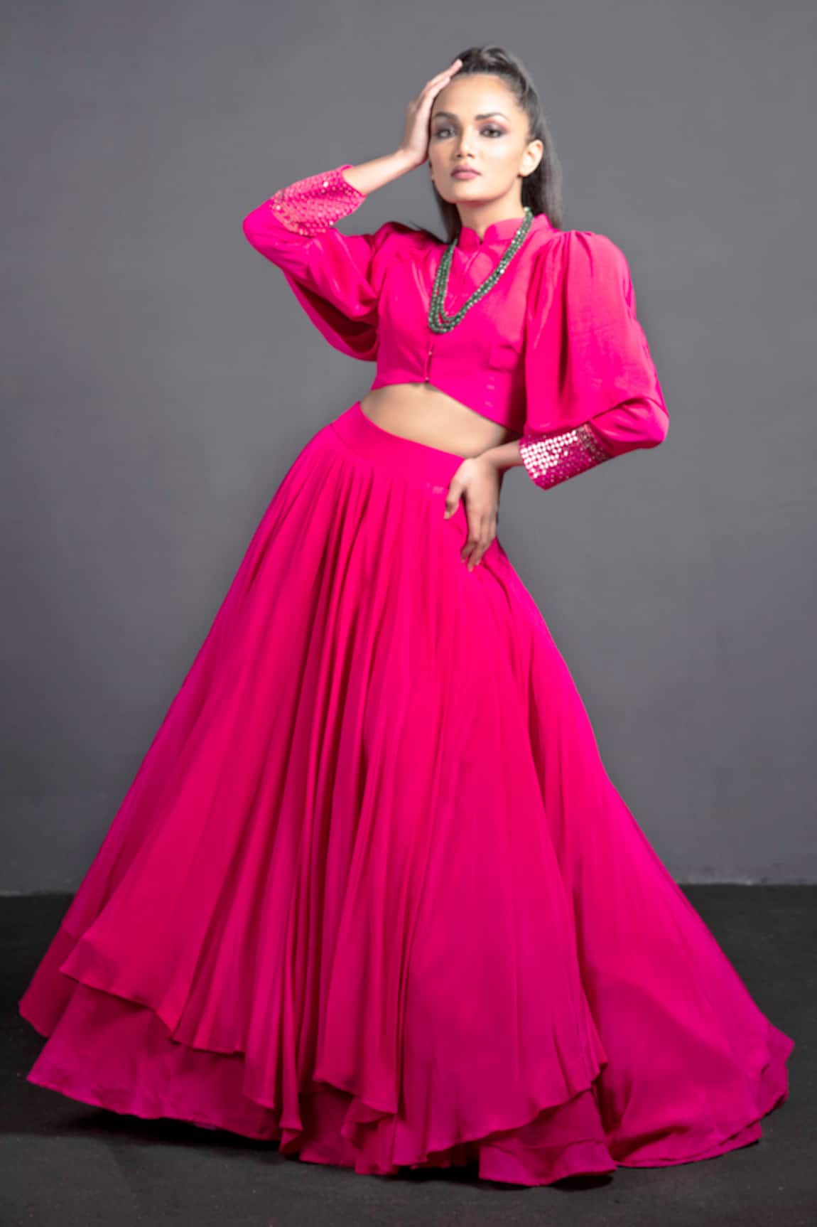 Neha & Tarun Chanderi Silk Lehenga Set