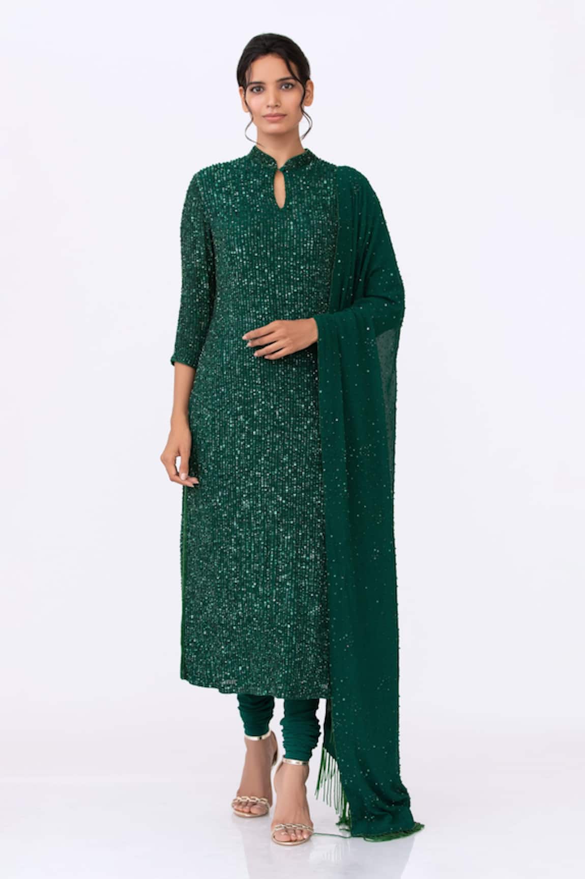 Nakul Sen Sequin Embroidered Kurta Set 