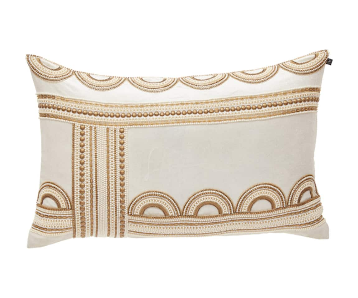 Nakul Sen Velvet Cushion Cover with Filler Single Pc