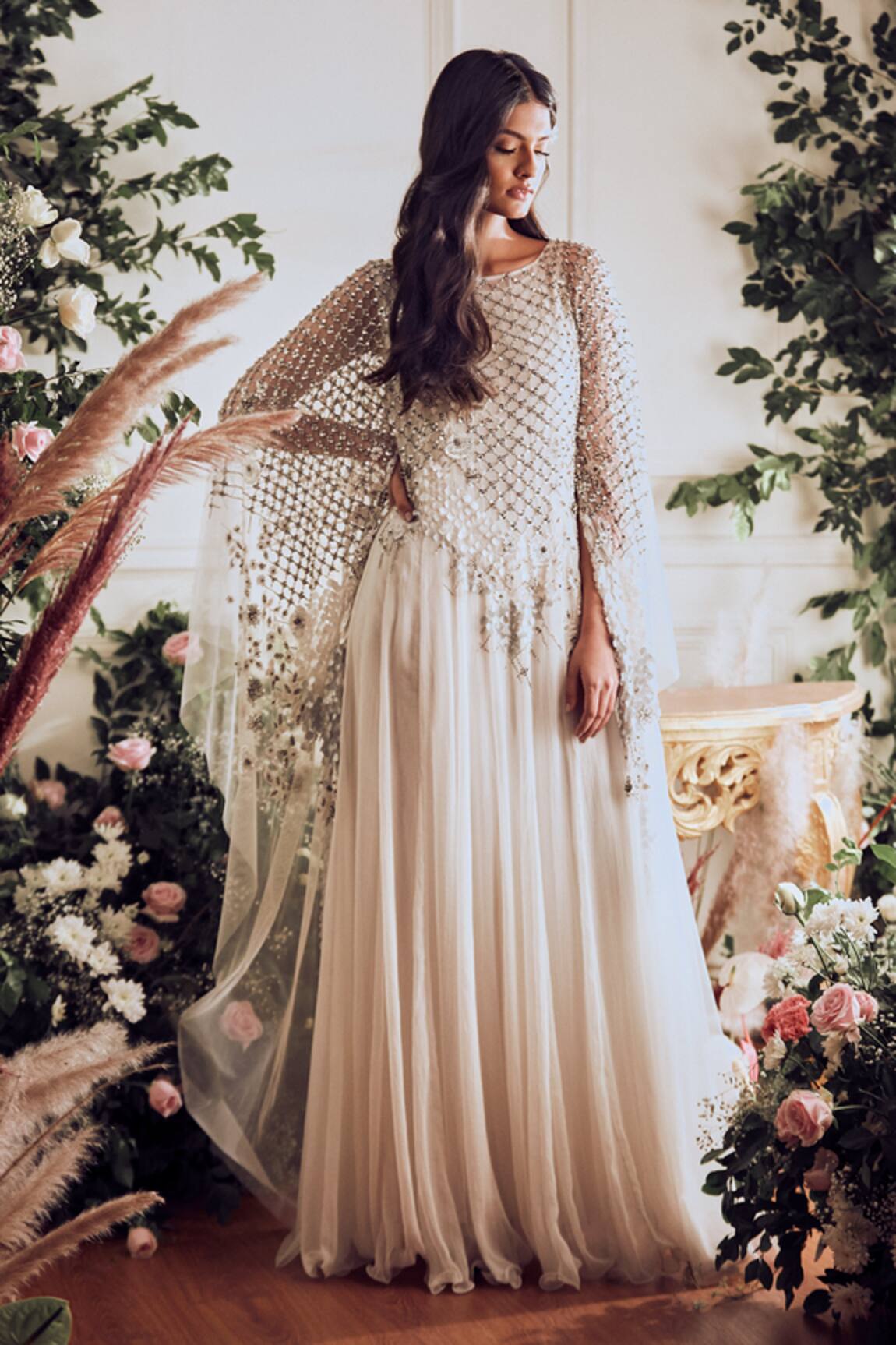 Not So Serious By Pallavi Mohan Orchid Kaftan Gown