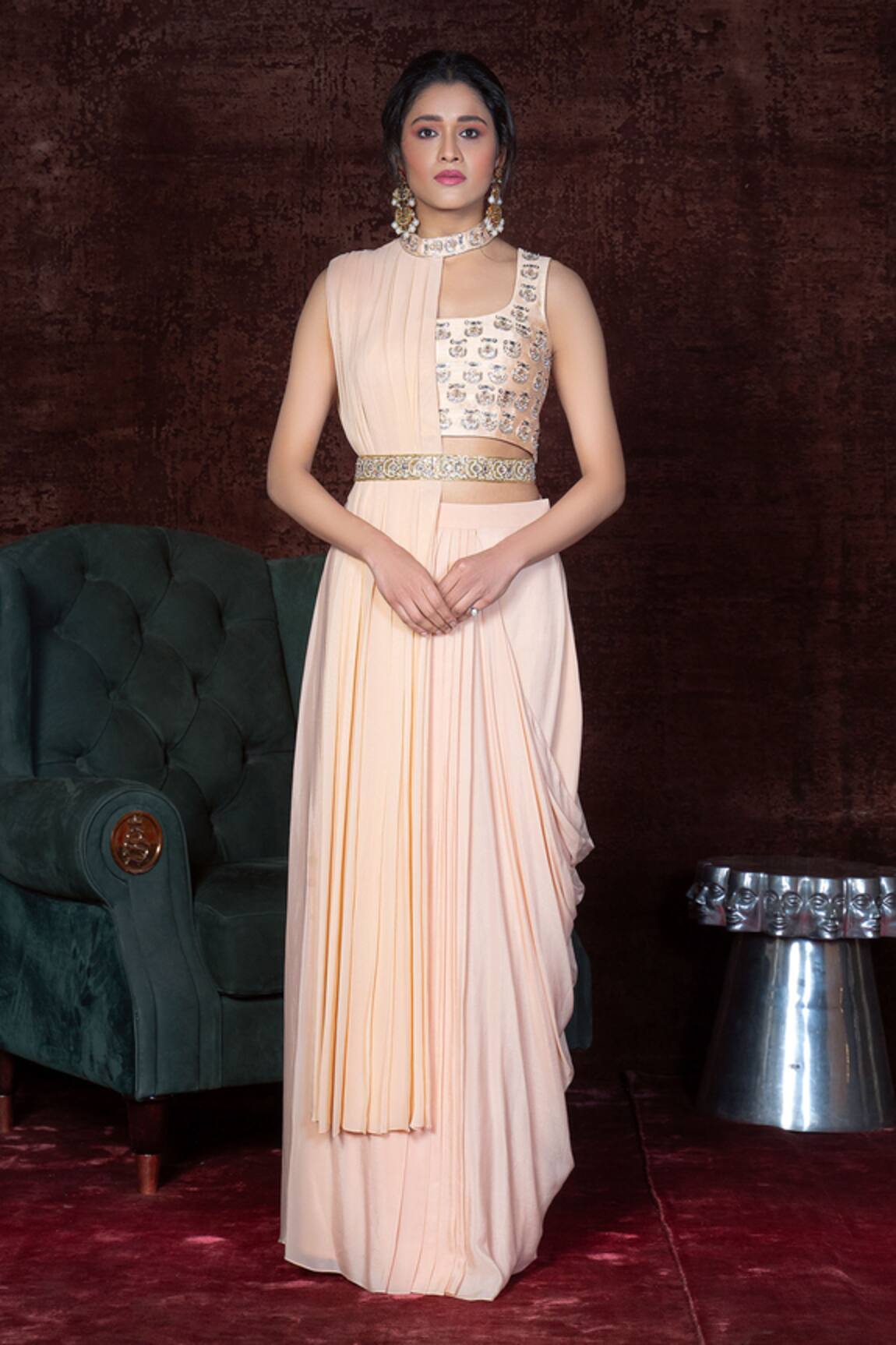 Nidhika Shekhar Pre-Draped Silk Saree 