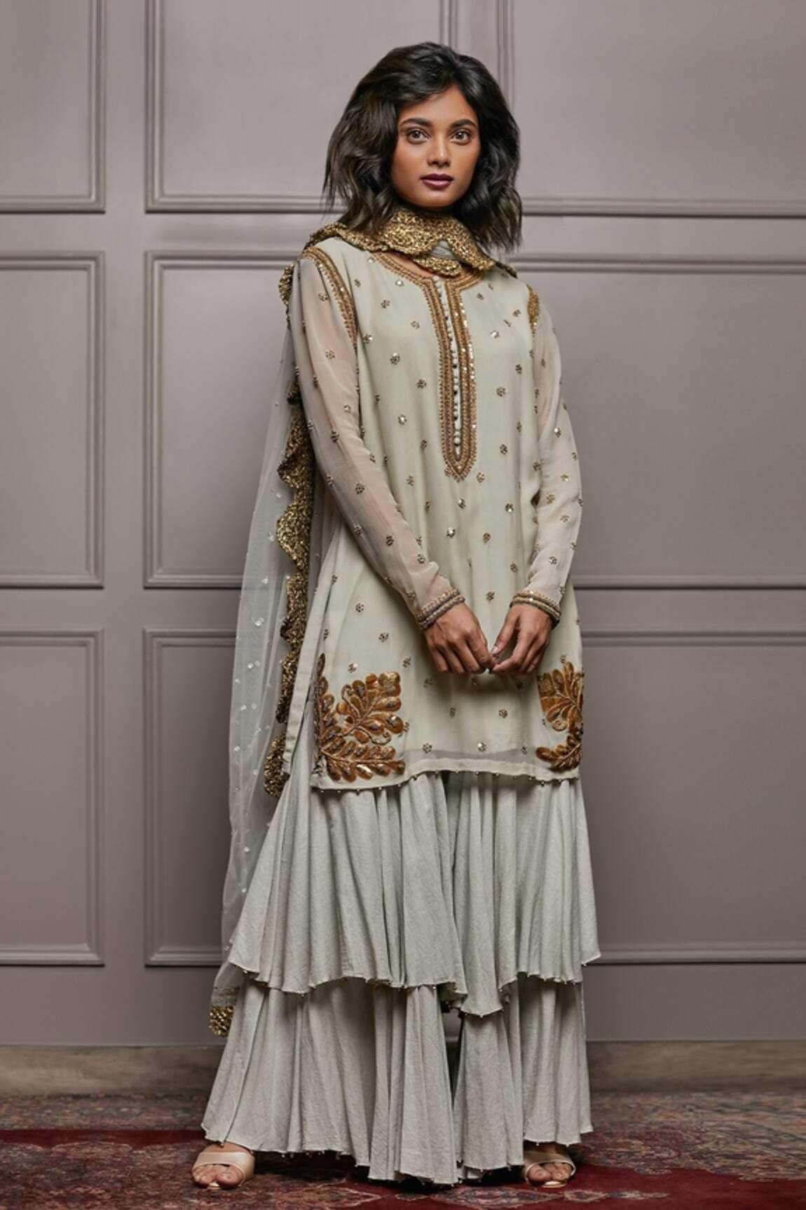 Nandita Thirani Embroidered Kurta & Sharara Set 