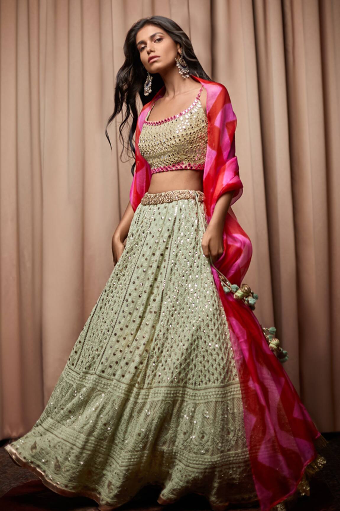Nandita Thirani Embroidered Bridal Lehenga Set