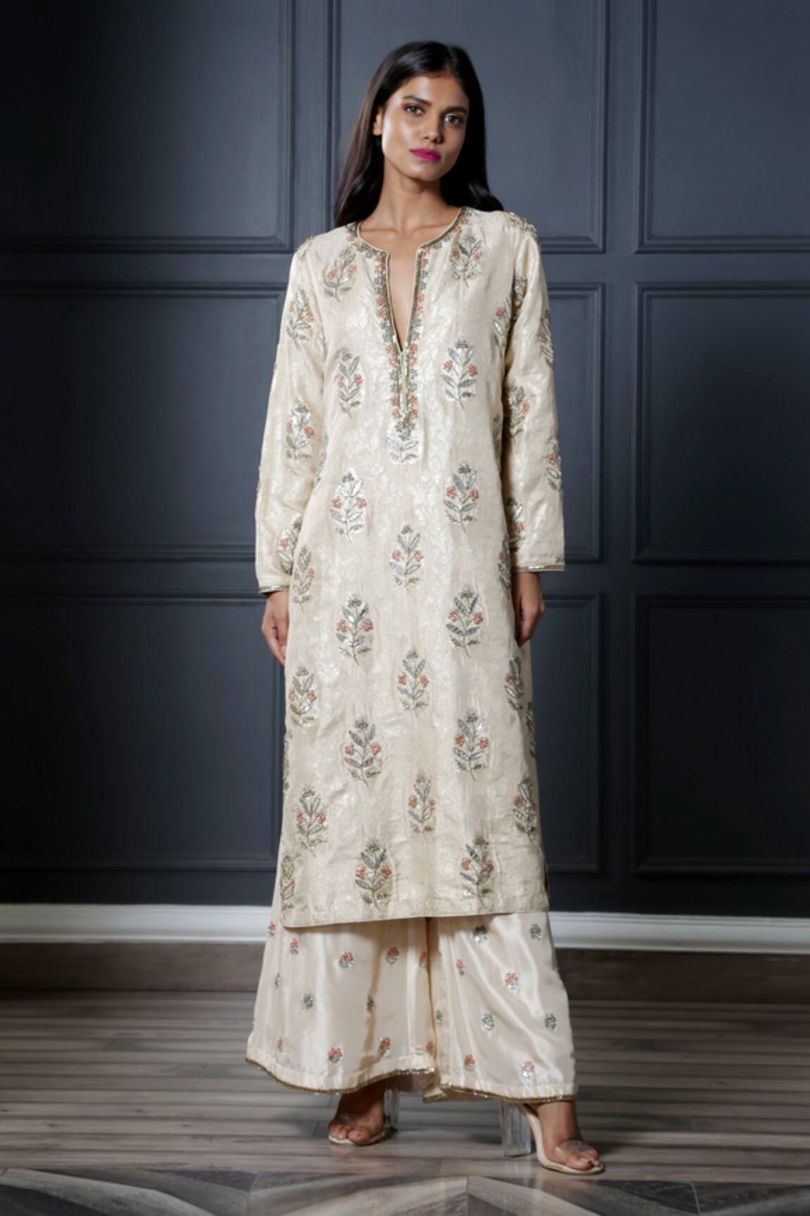 Nandita Thirani Brocade Kurta & Palazzo Set