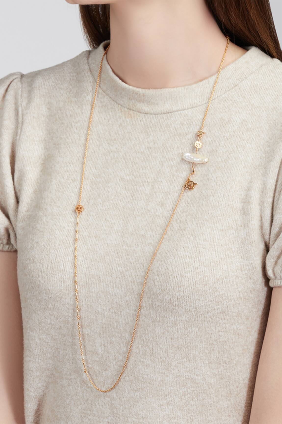 Outhouse Celeste Bead Long Necklace