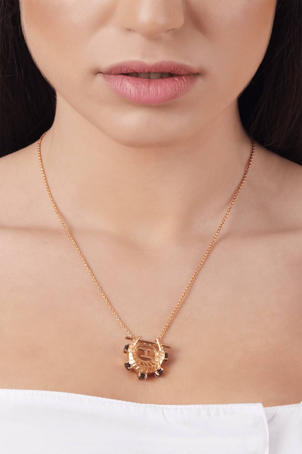 Outhouse Crescent Pendant Necklace