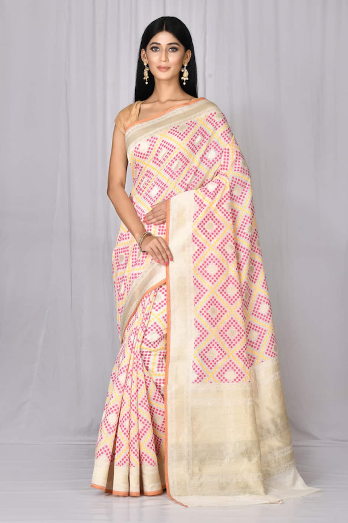 Nazaakat by Samara Singh Banarasi Pure Cotton Silk Saree