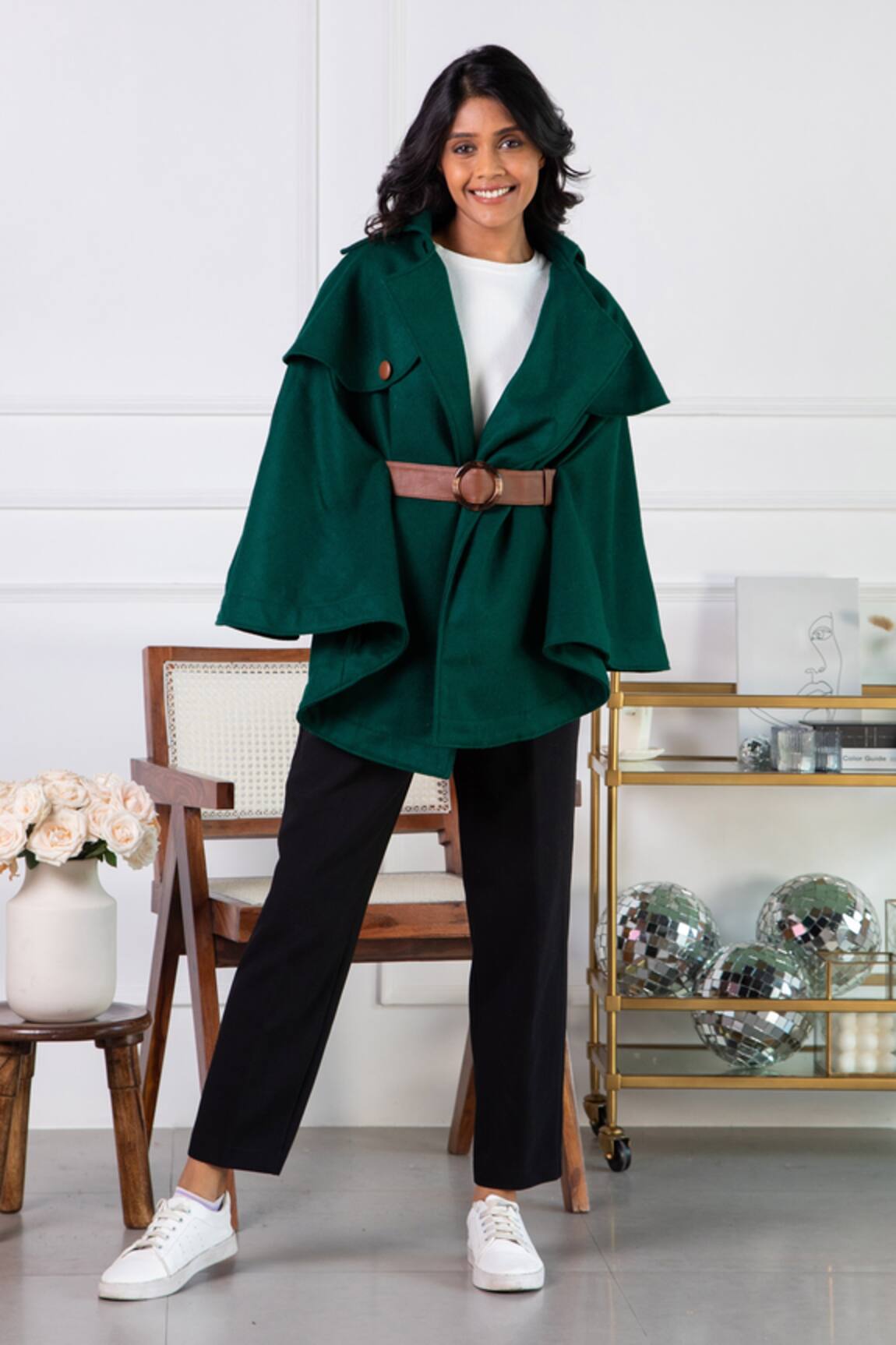 Rhe-Ana Jaz Wool Cape 