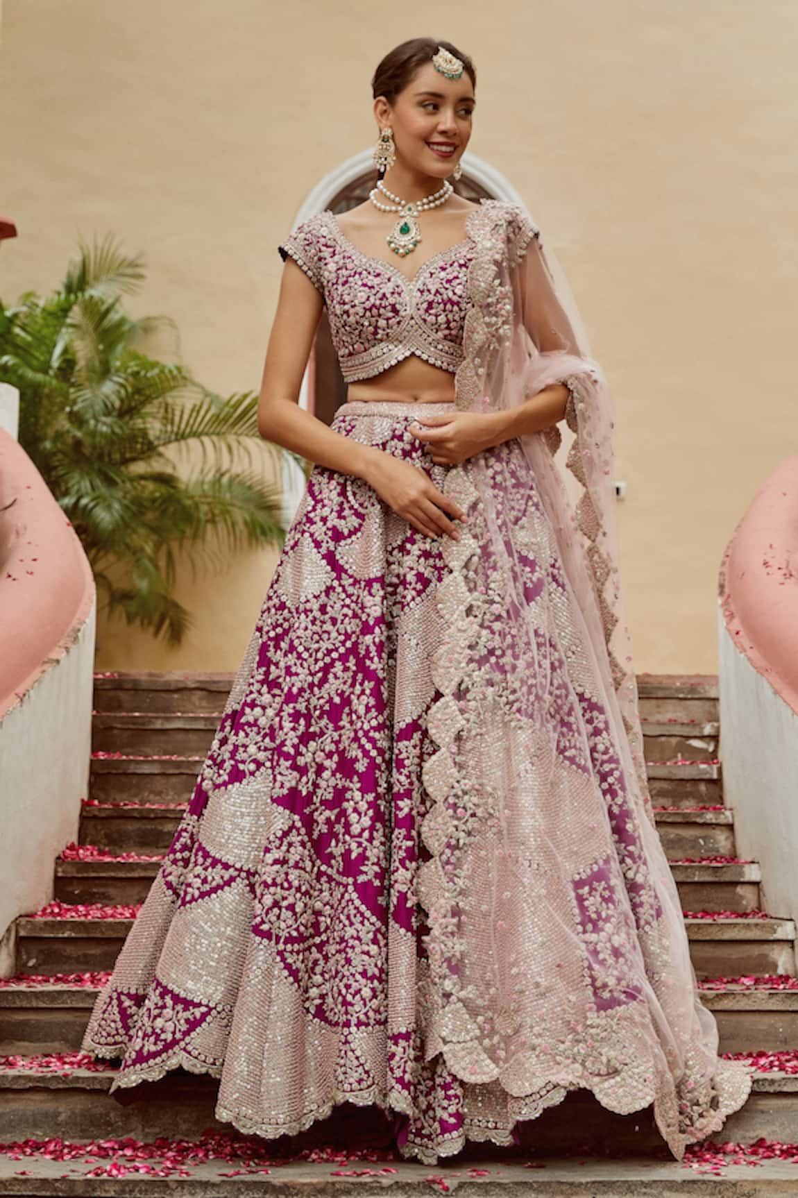Osaa By Adarsh Embroidered Bridal Lehenga Set