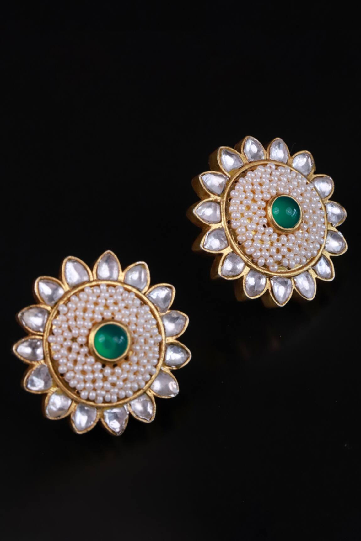 Osvag India Floral Shape Studs 