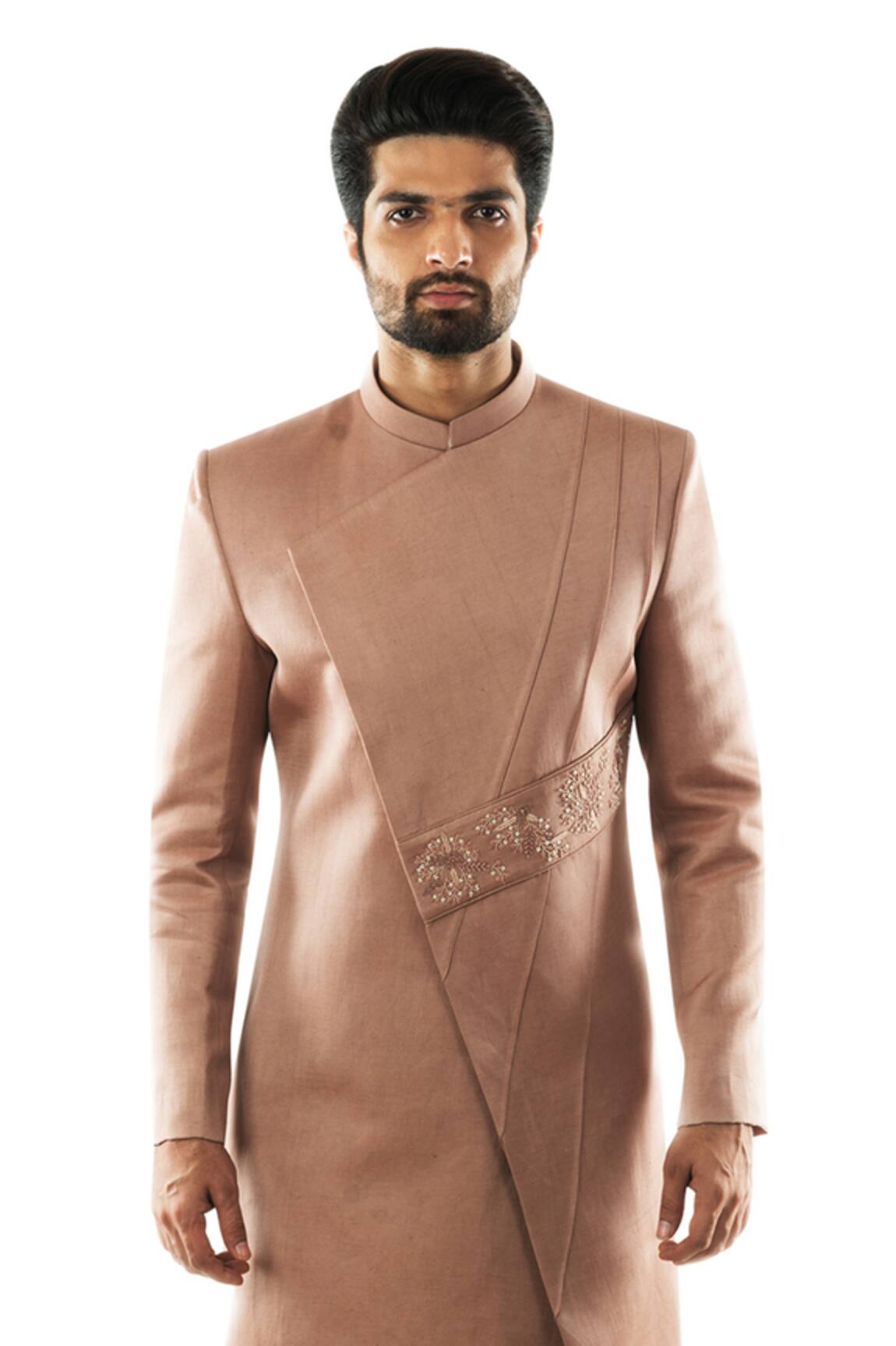 PAARSH Overlap Sherwani Set