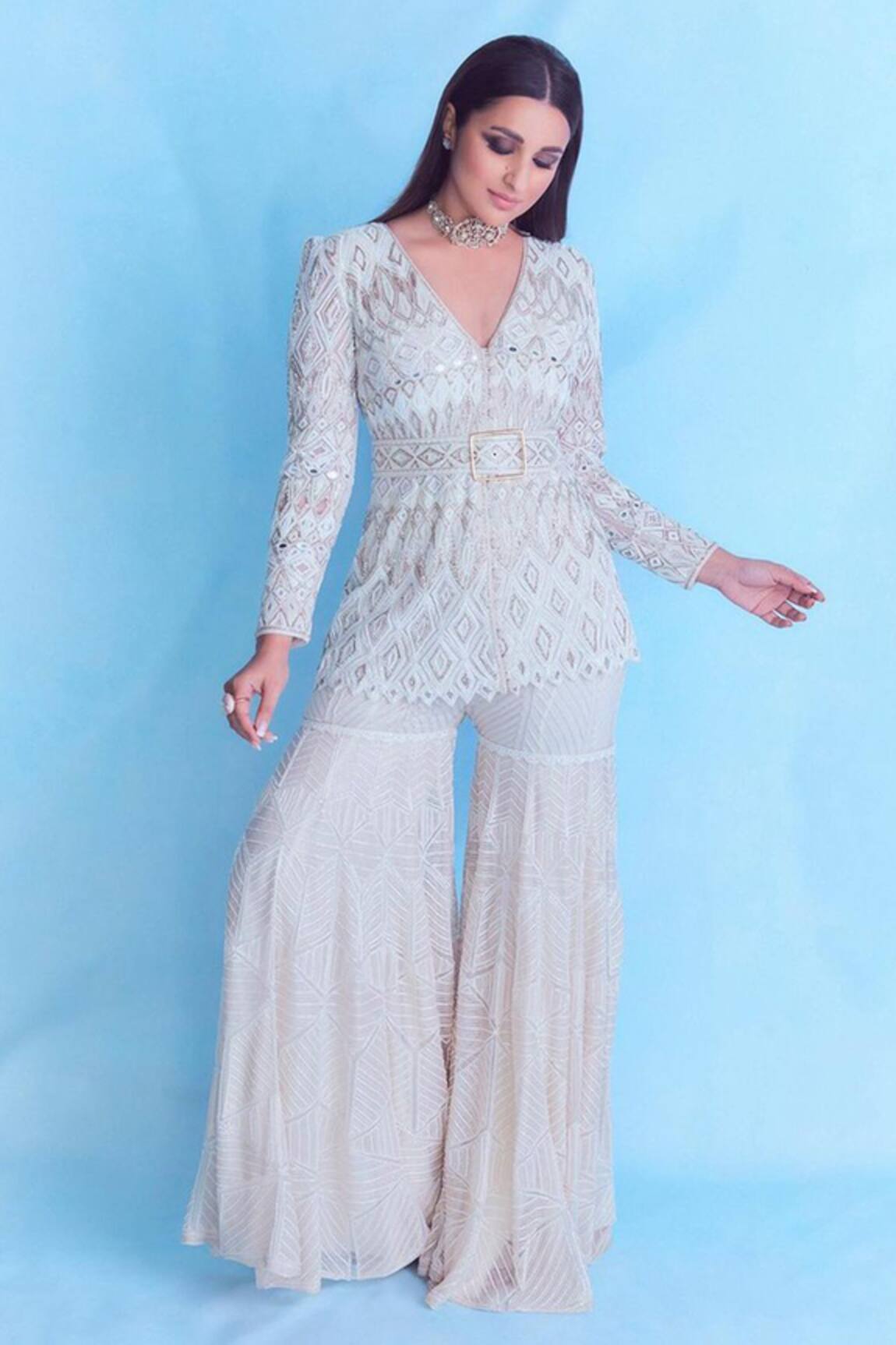Ritika Mirchandani Georgette Kurta & Sharara Set