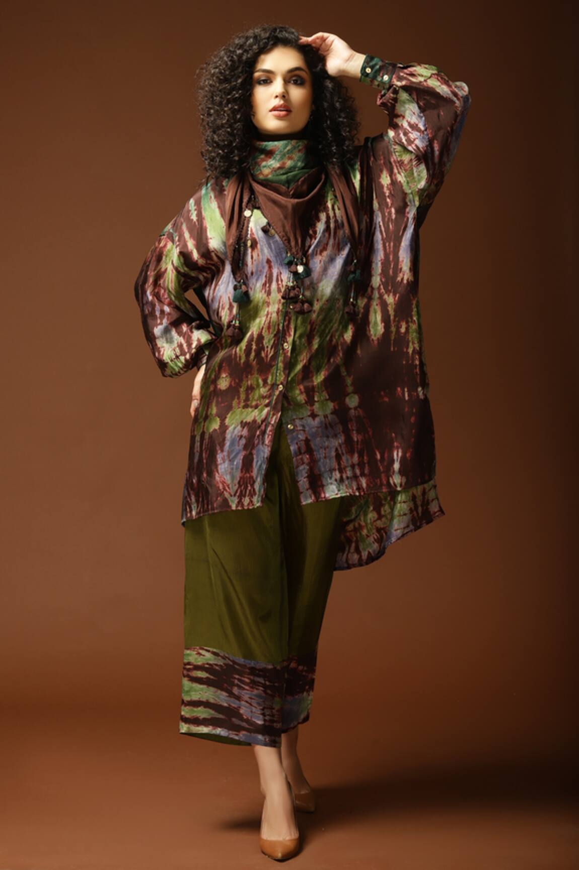 Capisvirleo Tie Dye Tunic & Pant Set 