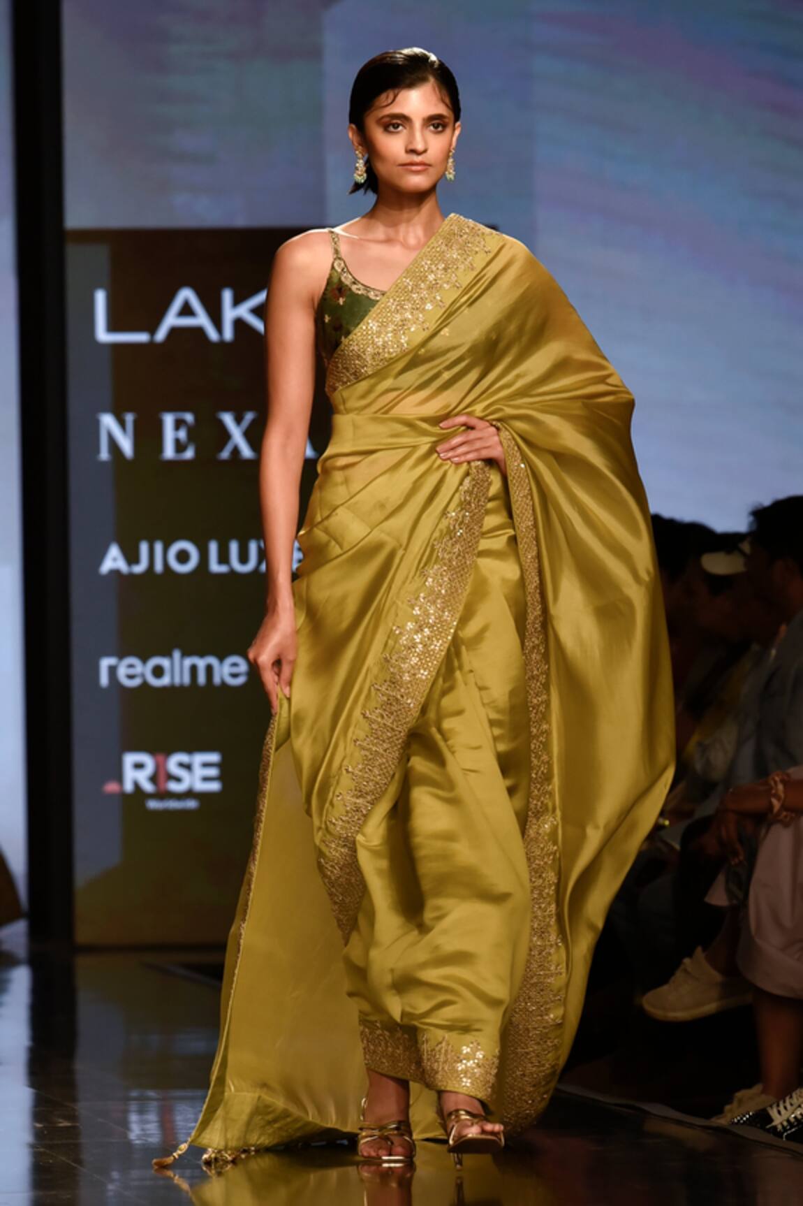 Punit Balana Organza Silk Saree With Blouse 