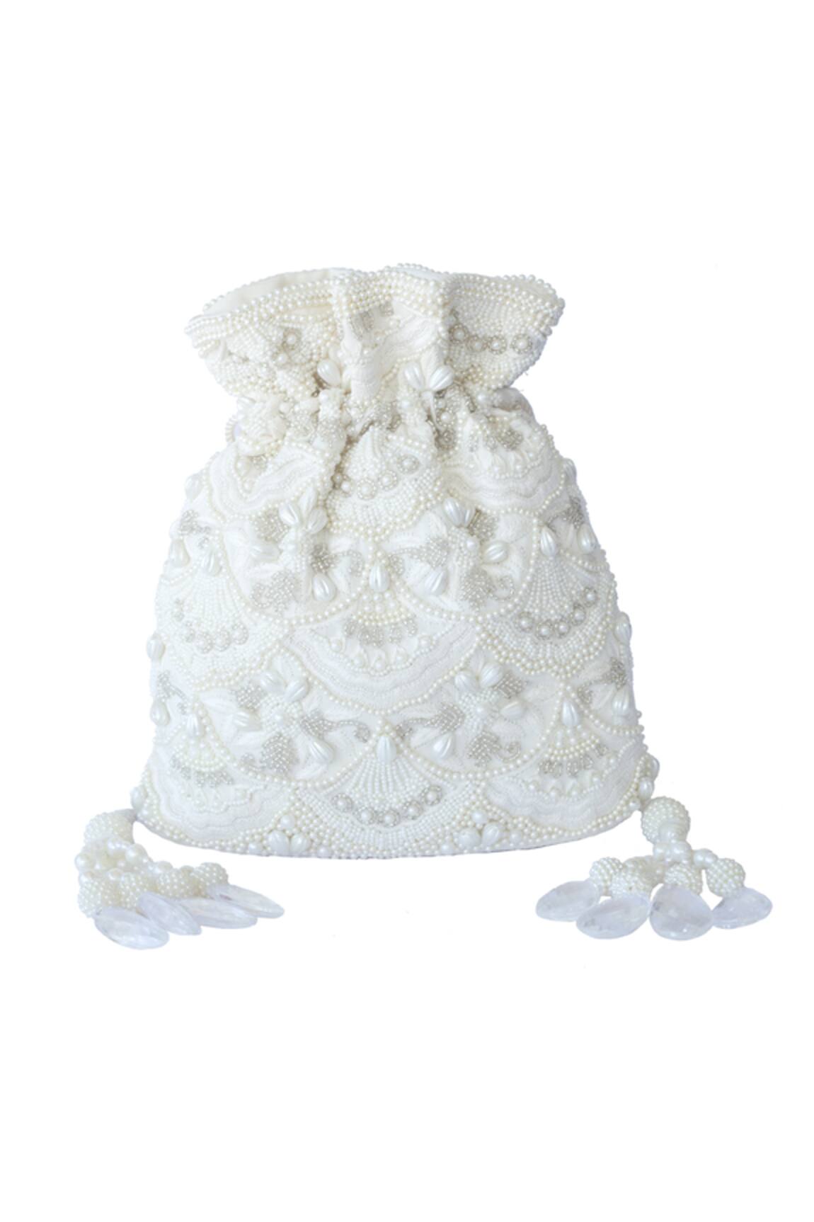 Adora By Ankita Bead Embroidered Potli Bag 