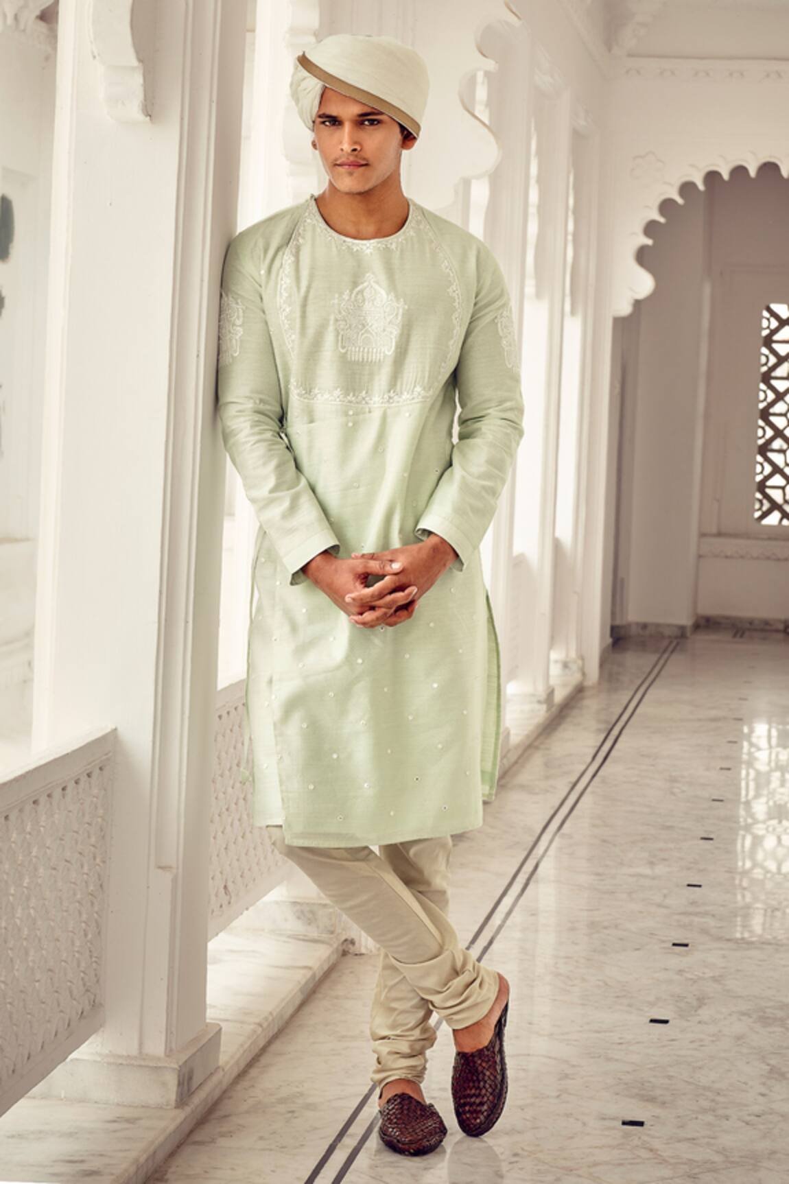 Nitesh Singh Chauhan Hand Embroidered Kurta Set