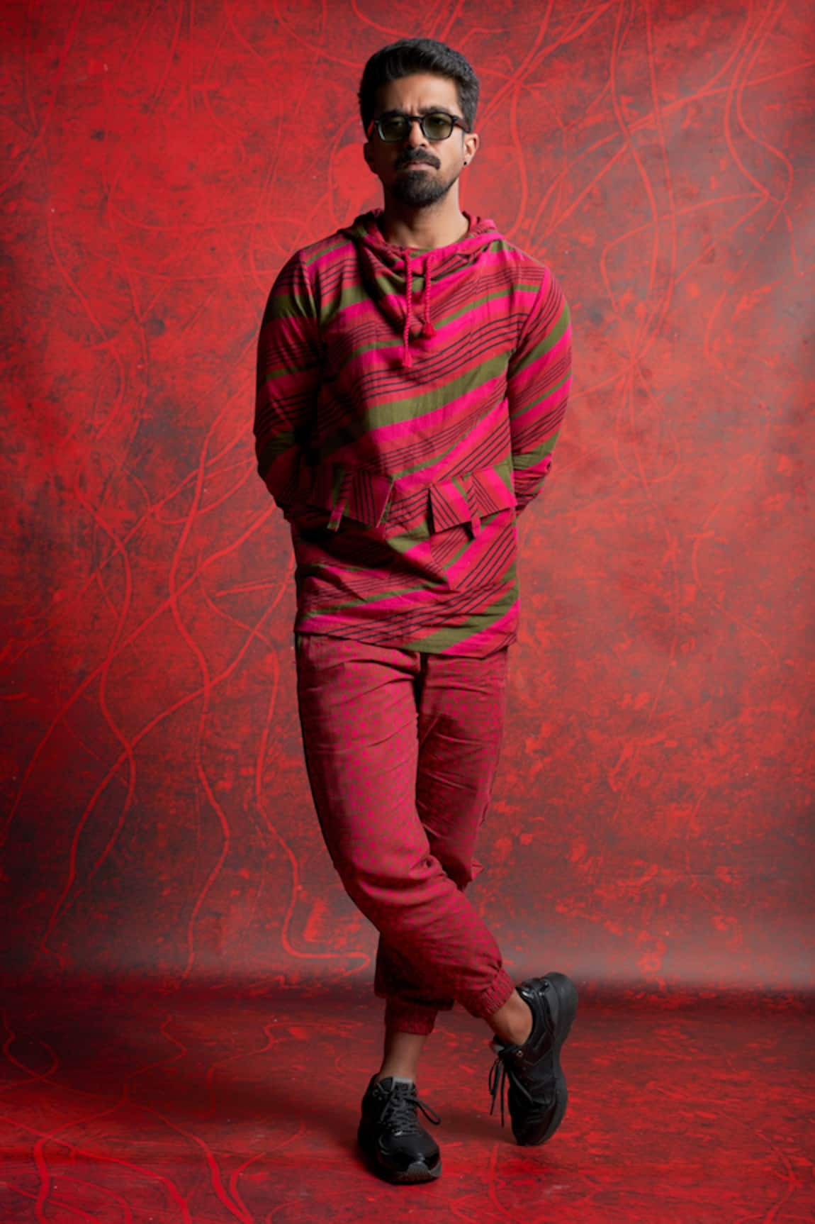 Punit Balana Linen Hoodie & Jogger Pant Set 