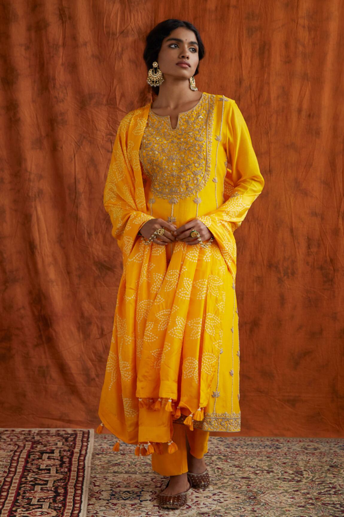 Pink City By Sarika Embroidered Kurta Set 