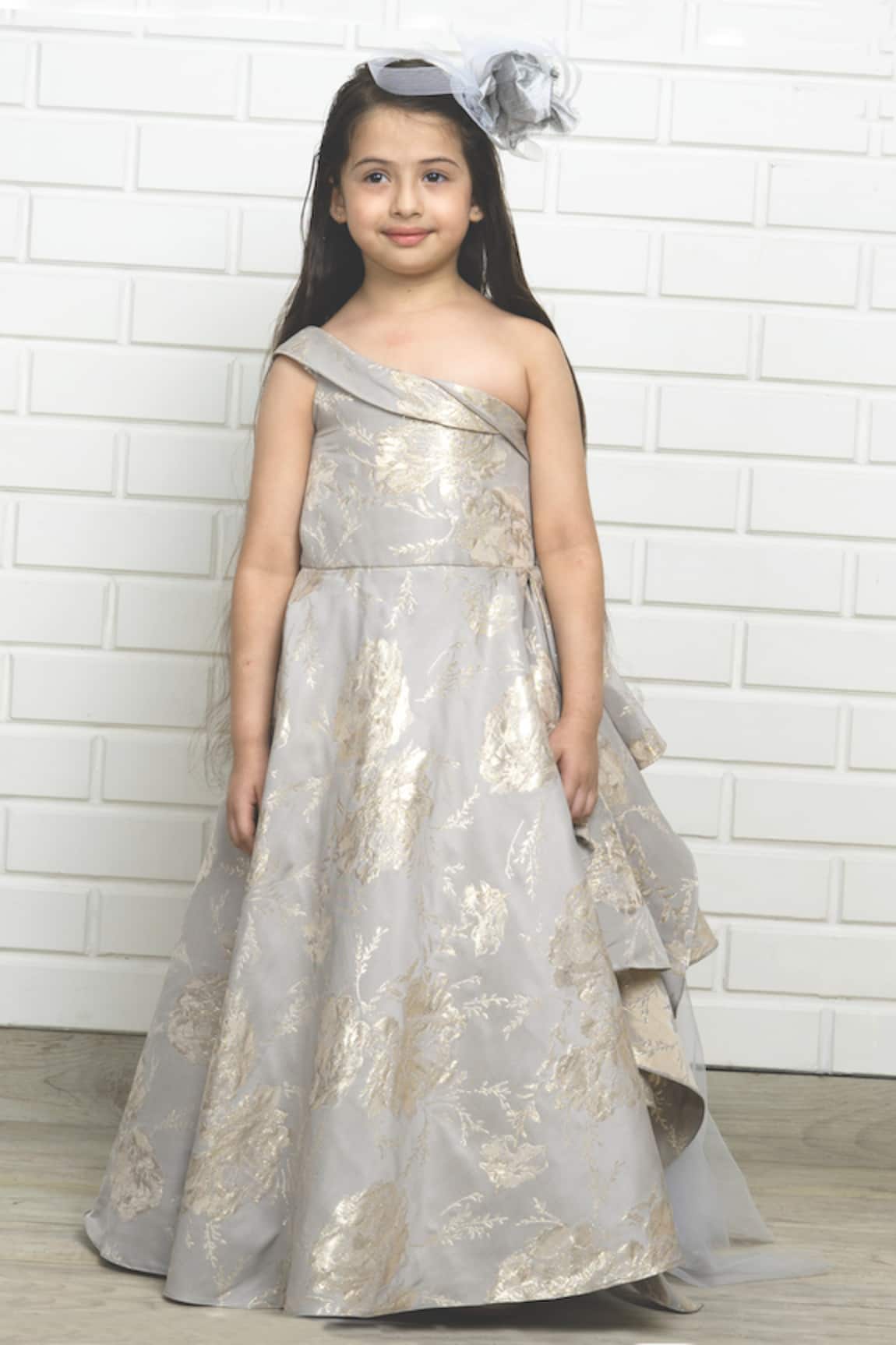 Pinkcow designs pvt ltd Floral Draped Gown