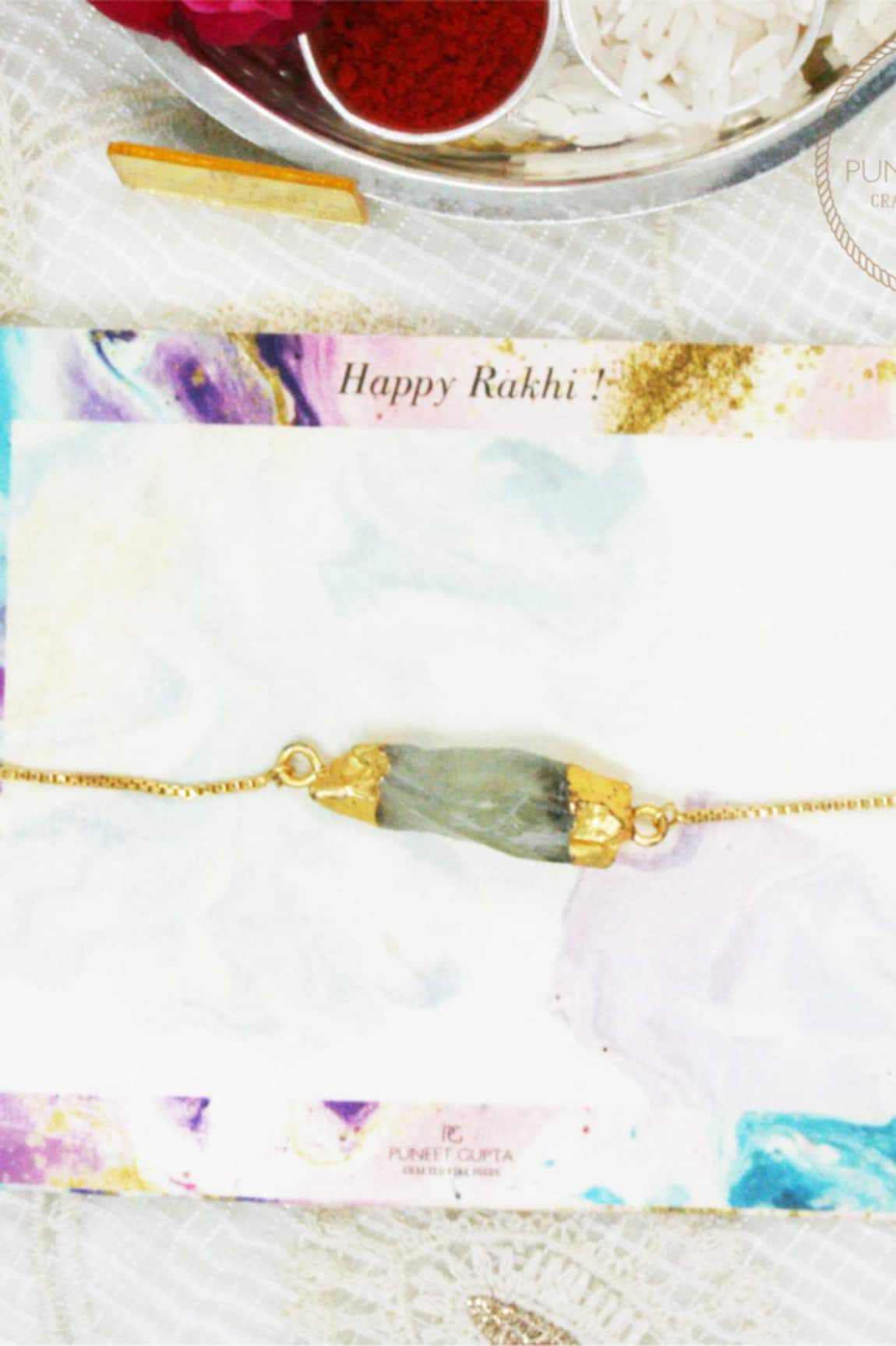 Puneet Gupta Natural Stone Rakhi 