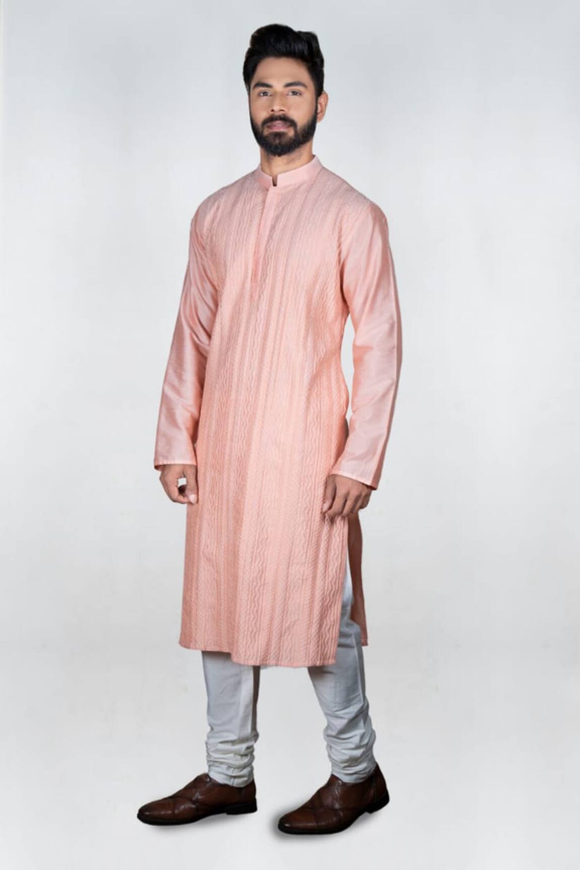 Priyanka Haralalka Panel Shadow Embroidered Kurta Set