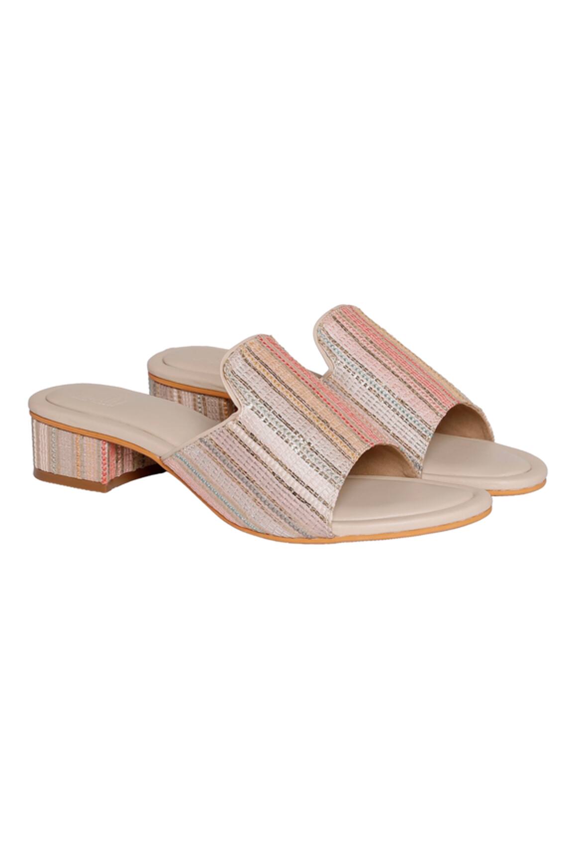 Veruschka By Payal Kothari Phirni Mule Block Heels