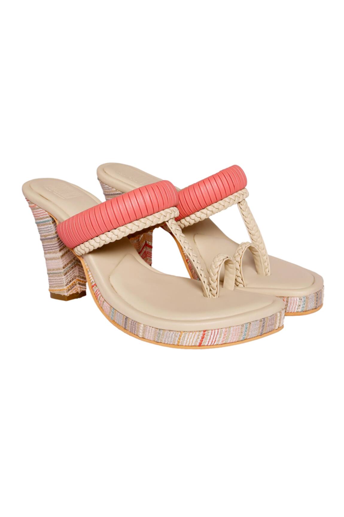 Veruschka By Payal Kothari Phinni Kolhapuri Block Heels