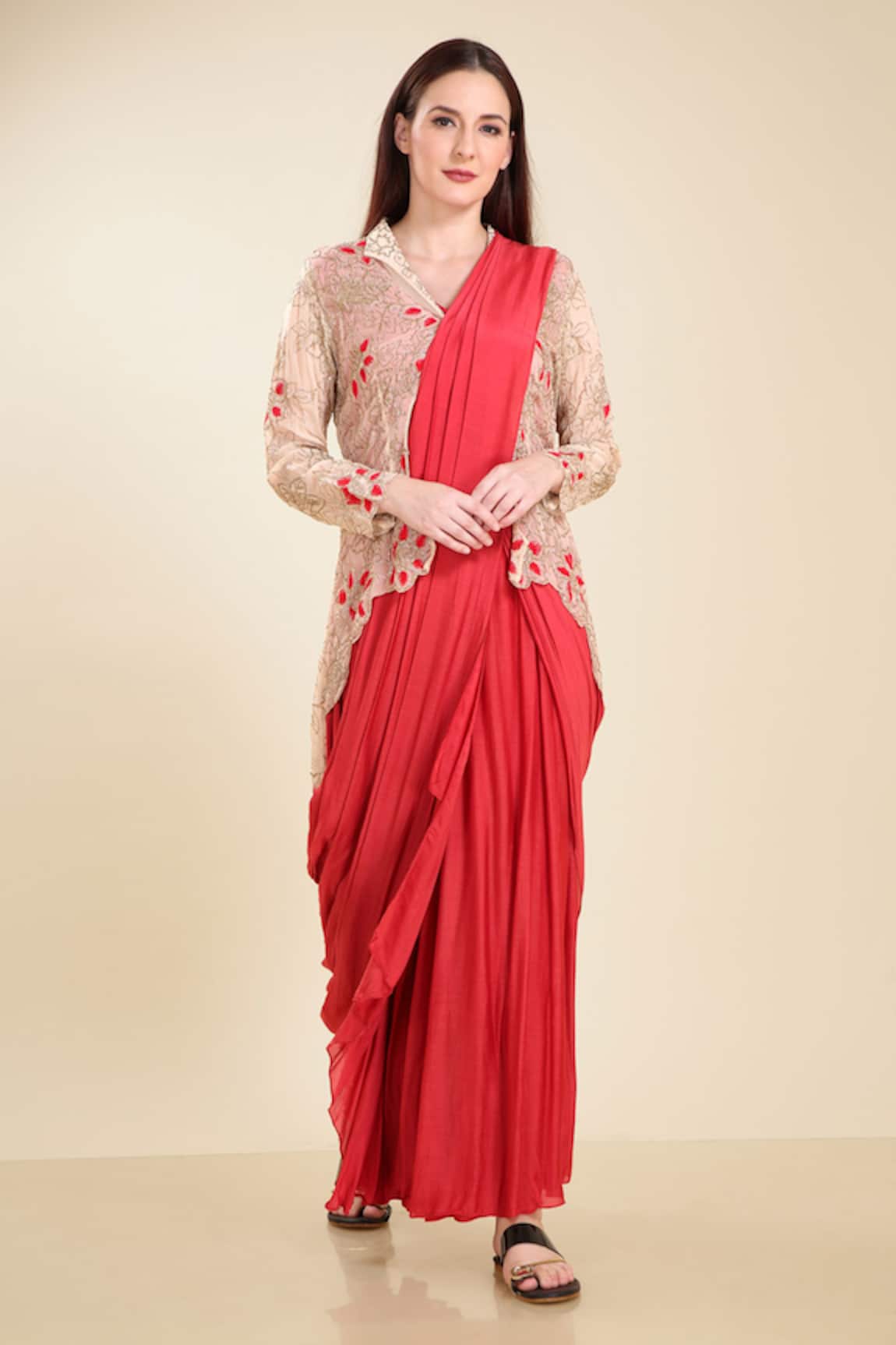 Ceremonial Indo Western Sarees online shopping