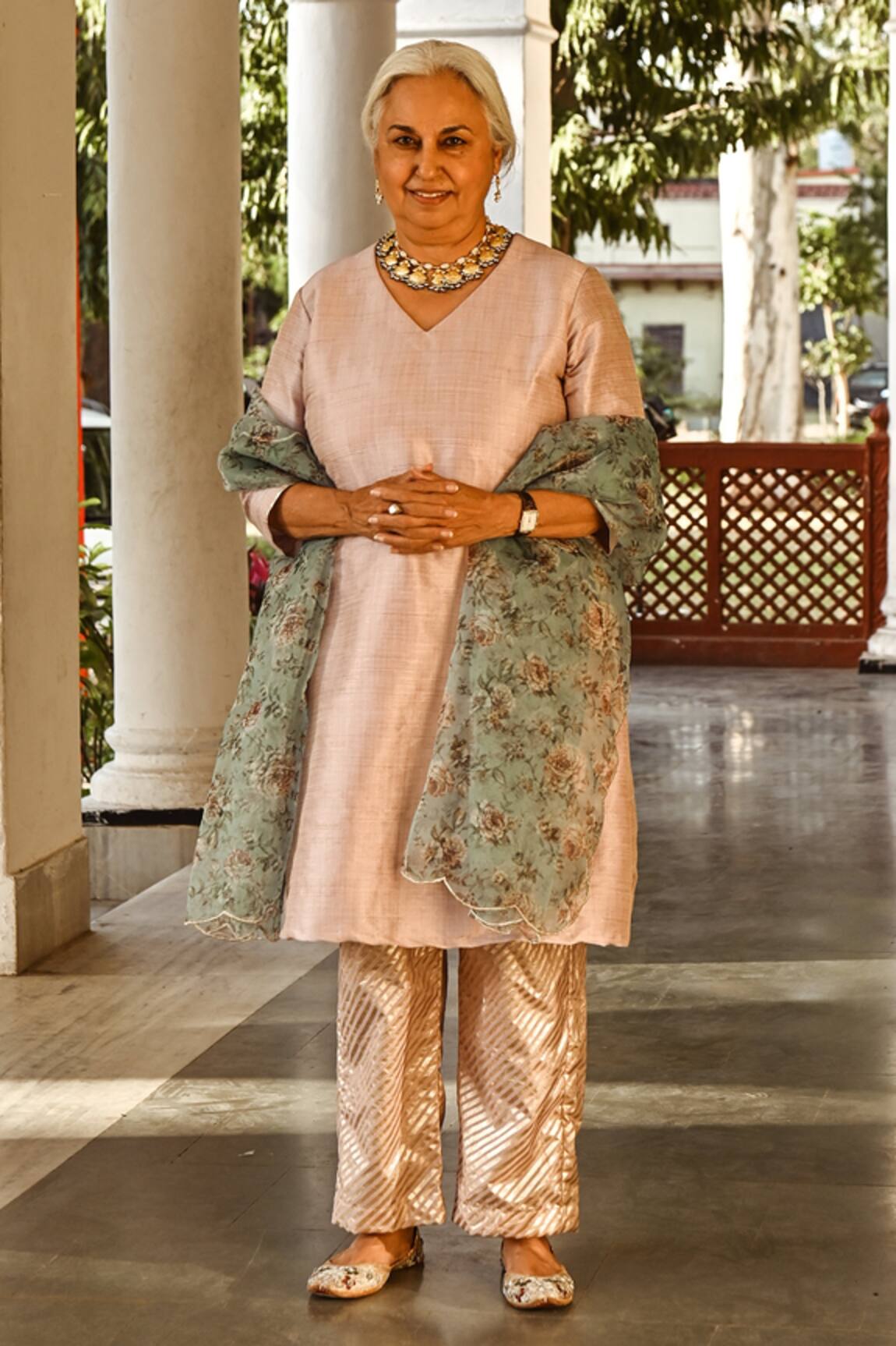 Palak & Mehak Placement Embroidered Kurta Set