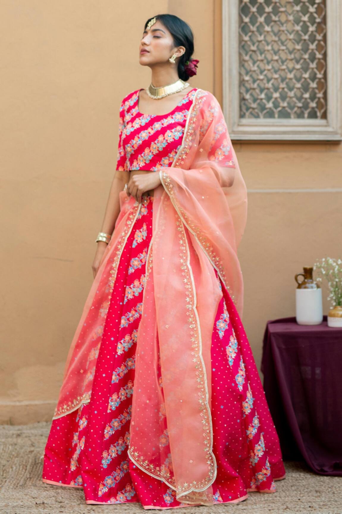 Pita Nila Printed Lehenga Set 