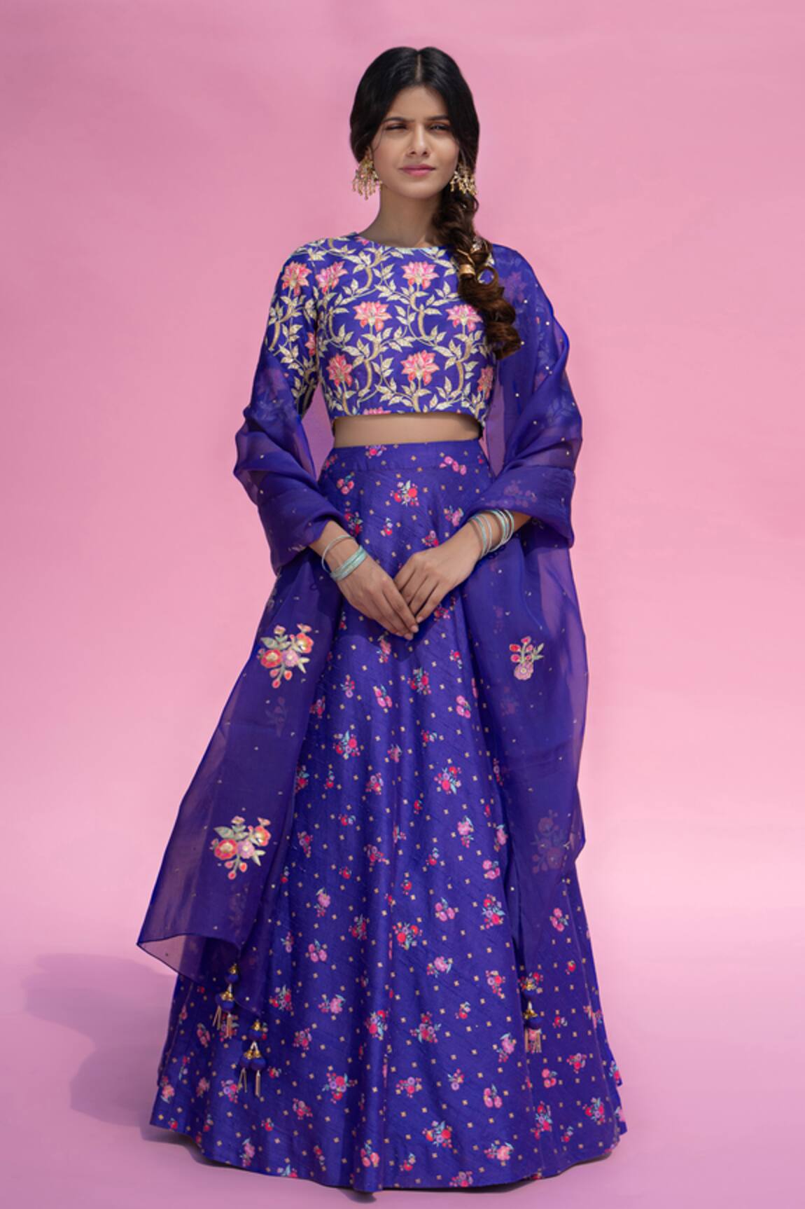 Pita Nila Printed Lehenga Set