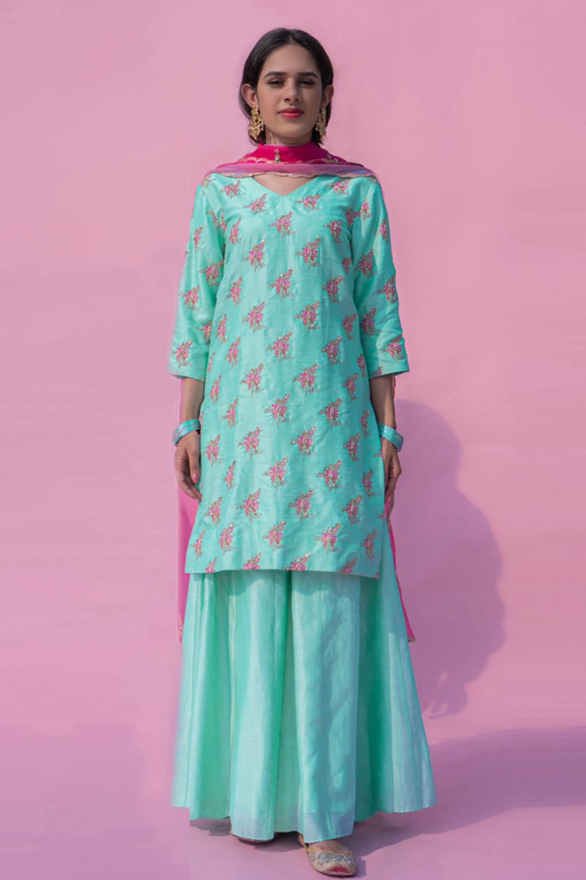 Pita Nila Printed Kurta Set