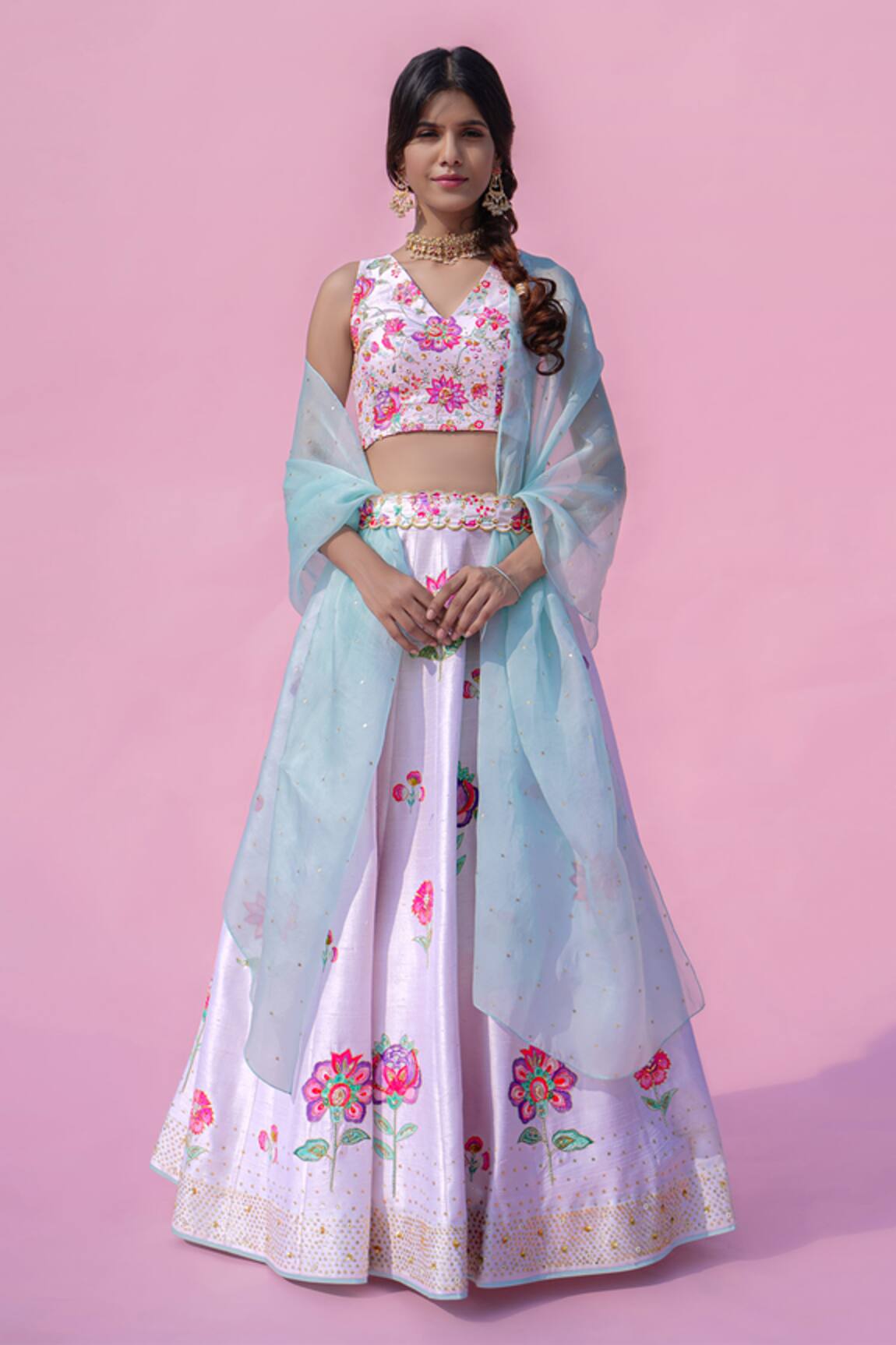 Pita Nila Embroidered Lehenga Set