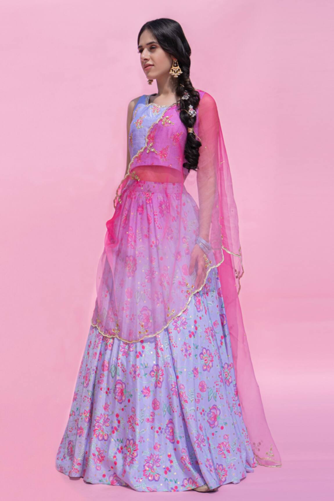 Pita Nila Printed Lehenga Set