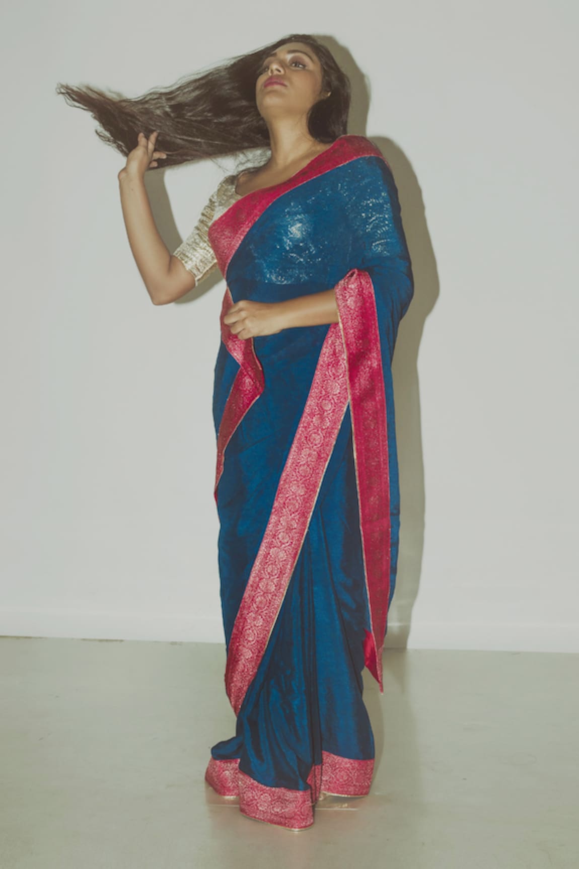 Project And Stories Embroidered Handwoven Saree