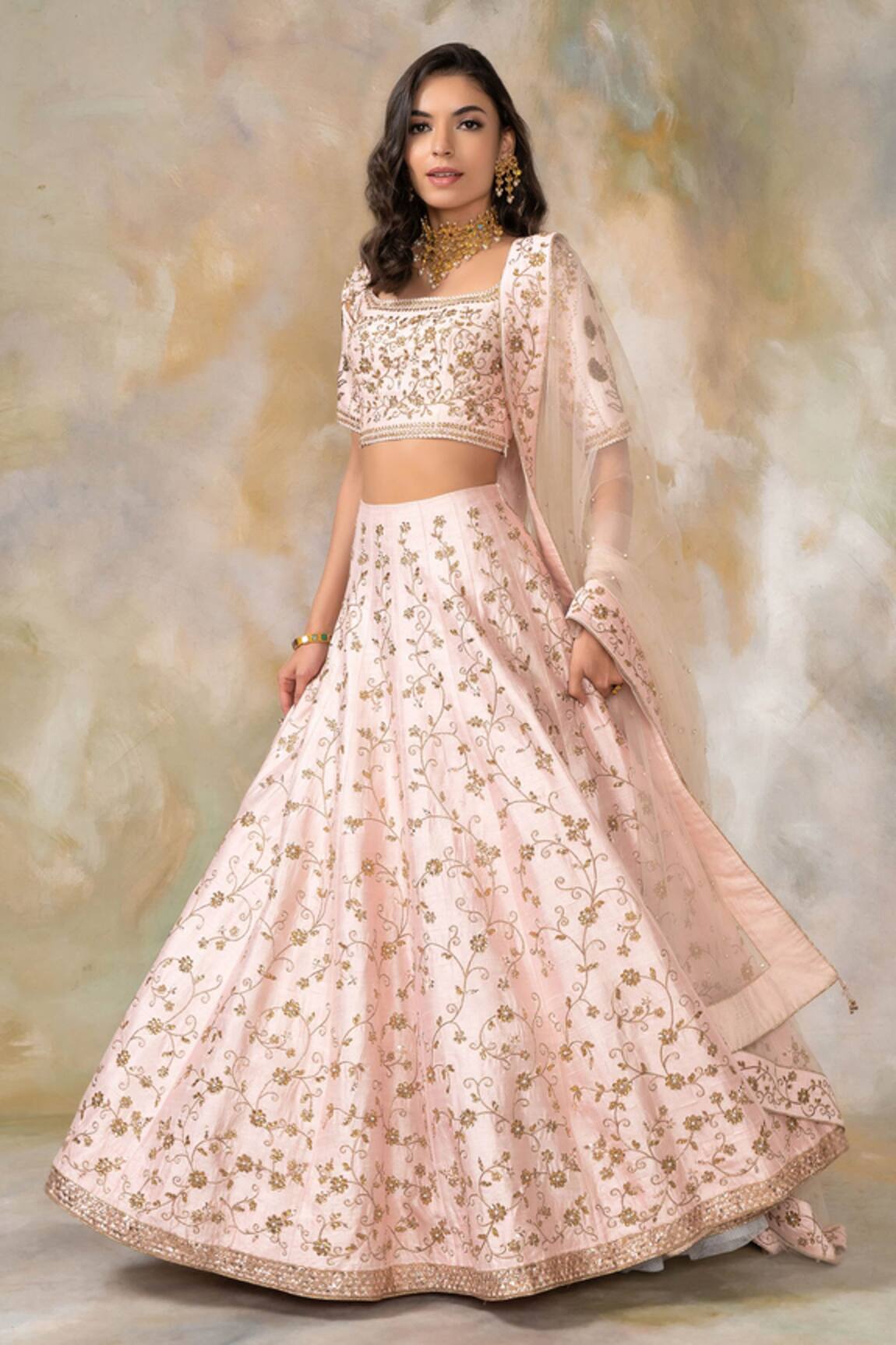 Pooja Peshoria Embroidered Bridal Lehenga Set