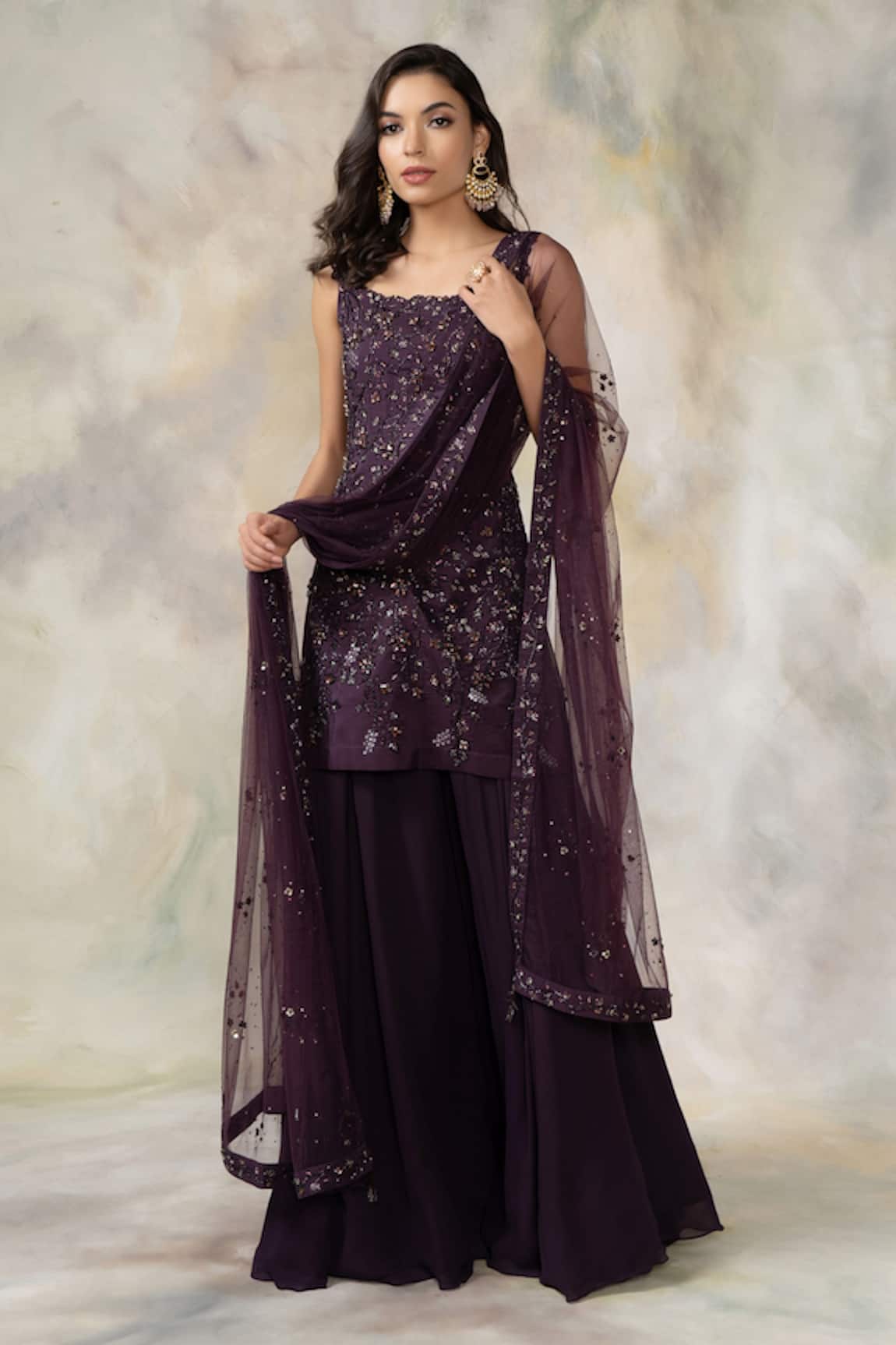 Pooja Peshoria Silk Embellished Kurta Set