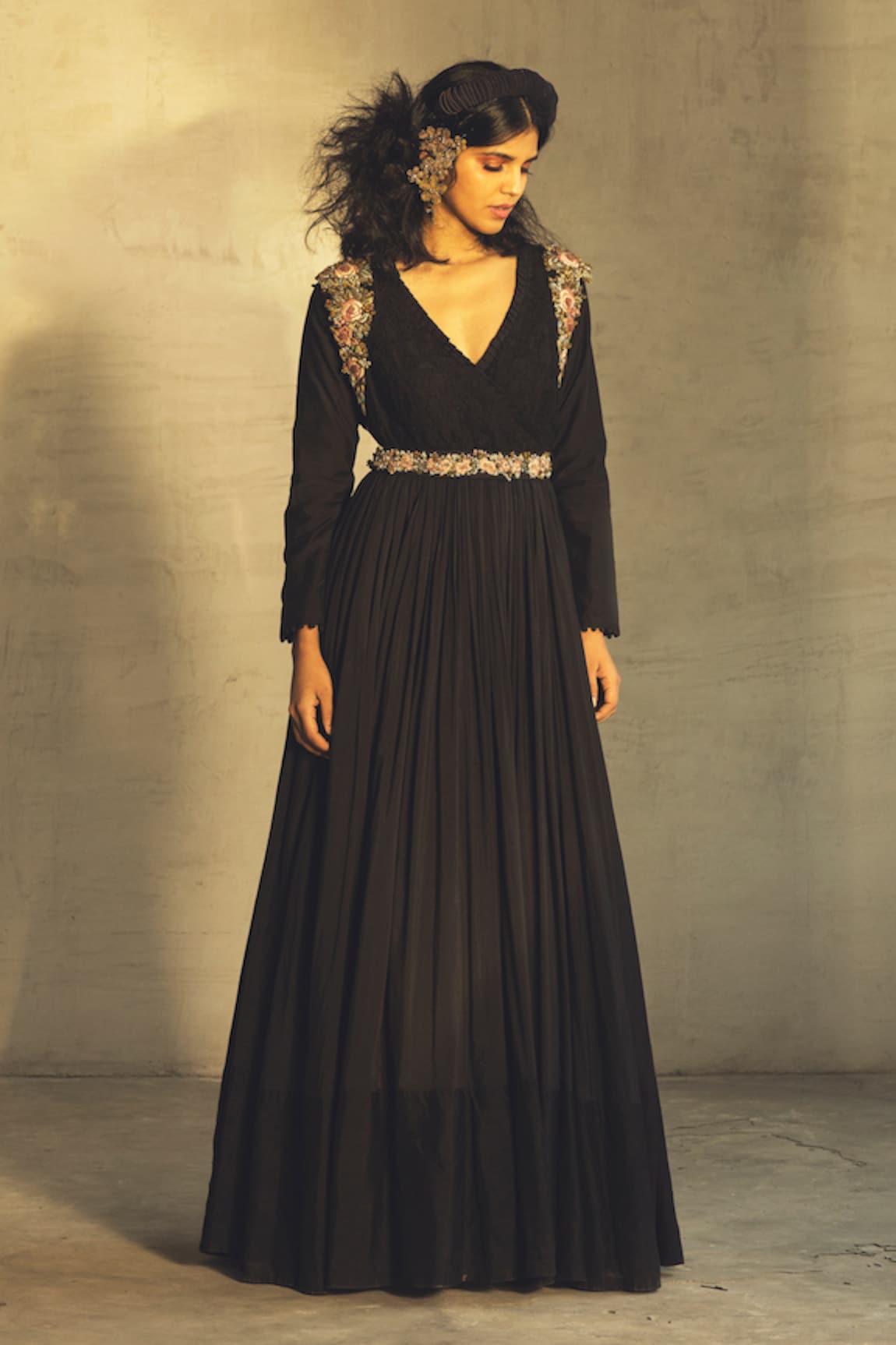 Parul and Preyanka Embroidered Anarkali with Dupatta