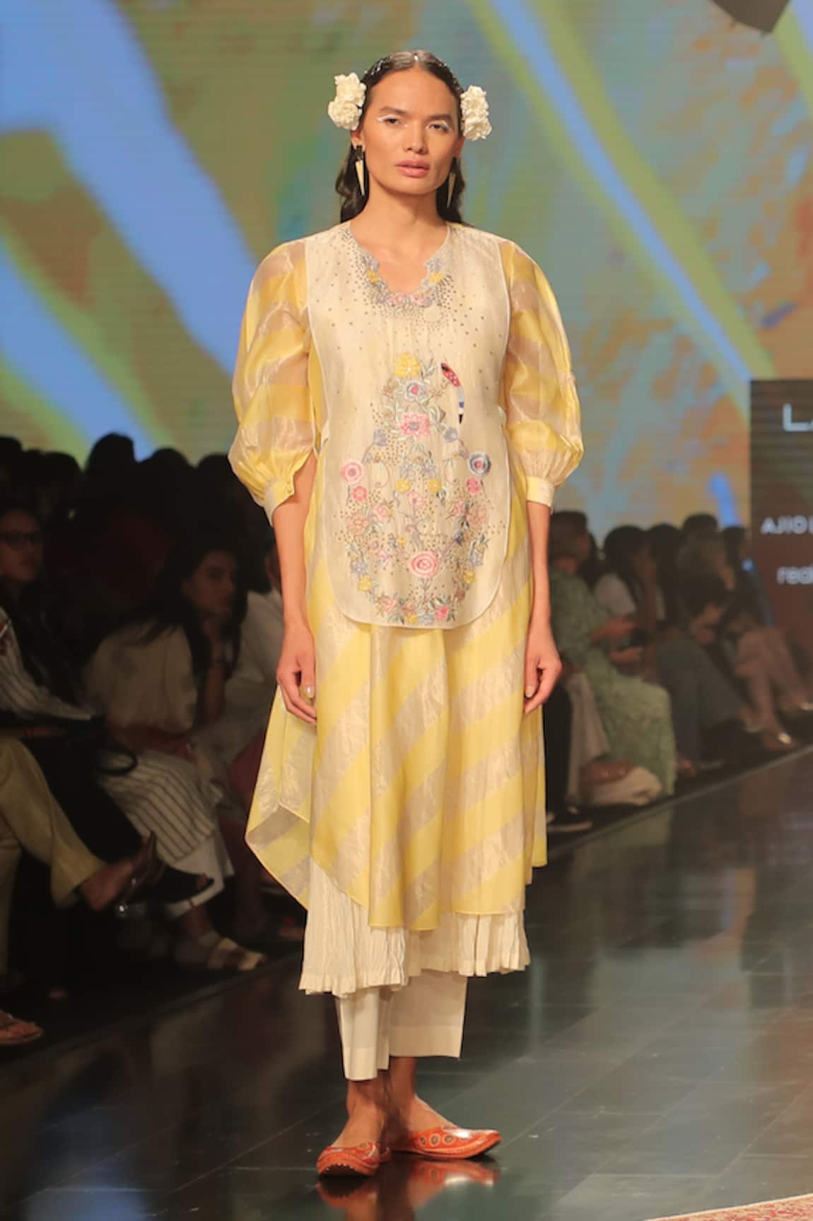 Prama by Pratima Pandey Silk Maheshwari Kurta & Pant Set