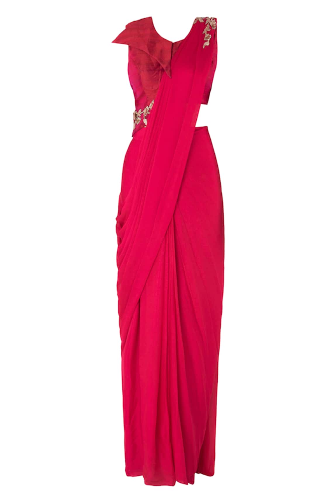 Masumi Mewawalla Pre-Draped Silk Saree with Blouse 