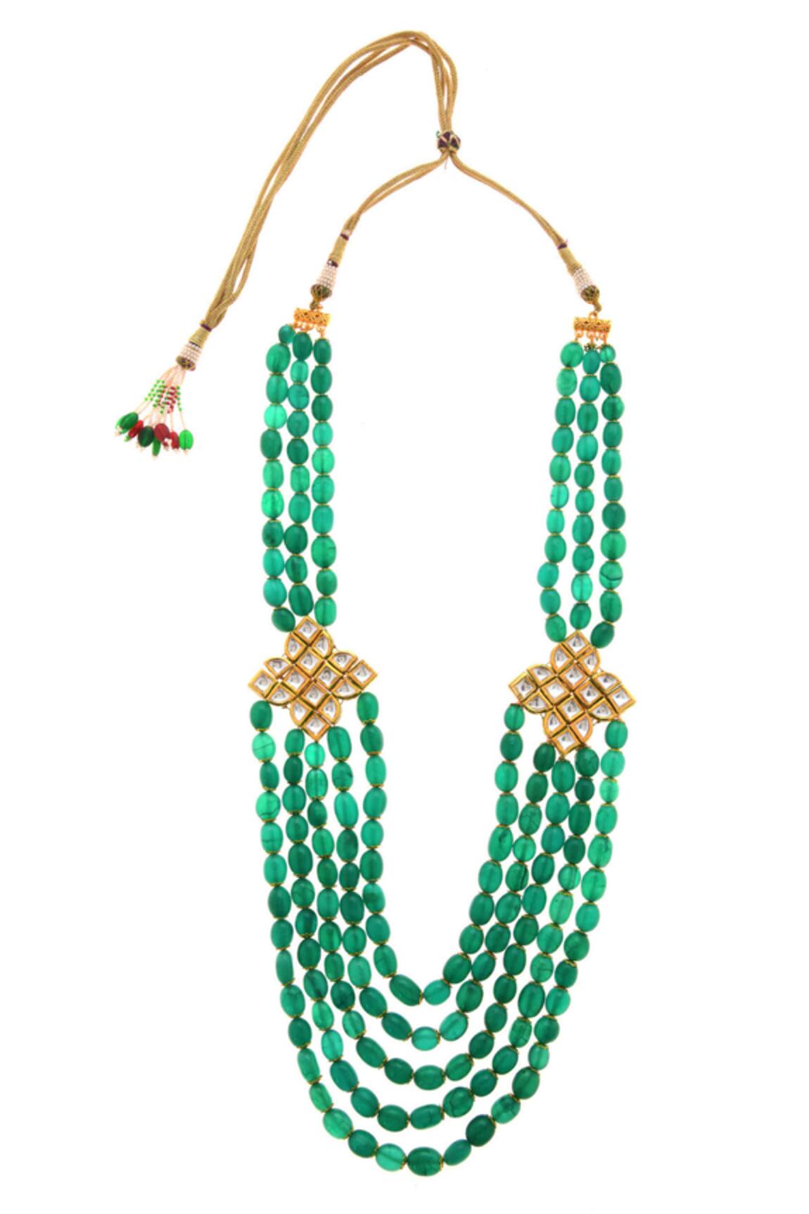 Paisley Pop Kundan Layered Necklace 